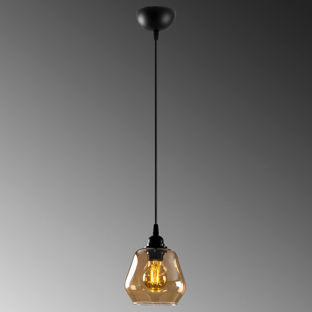 Lampa sufitowa Zelotti ze szklanym kloszem średnica 15 cm