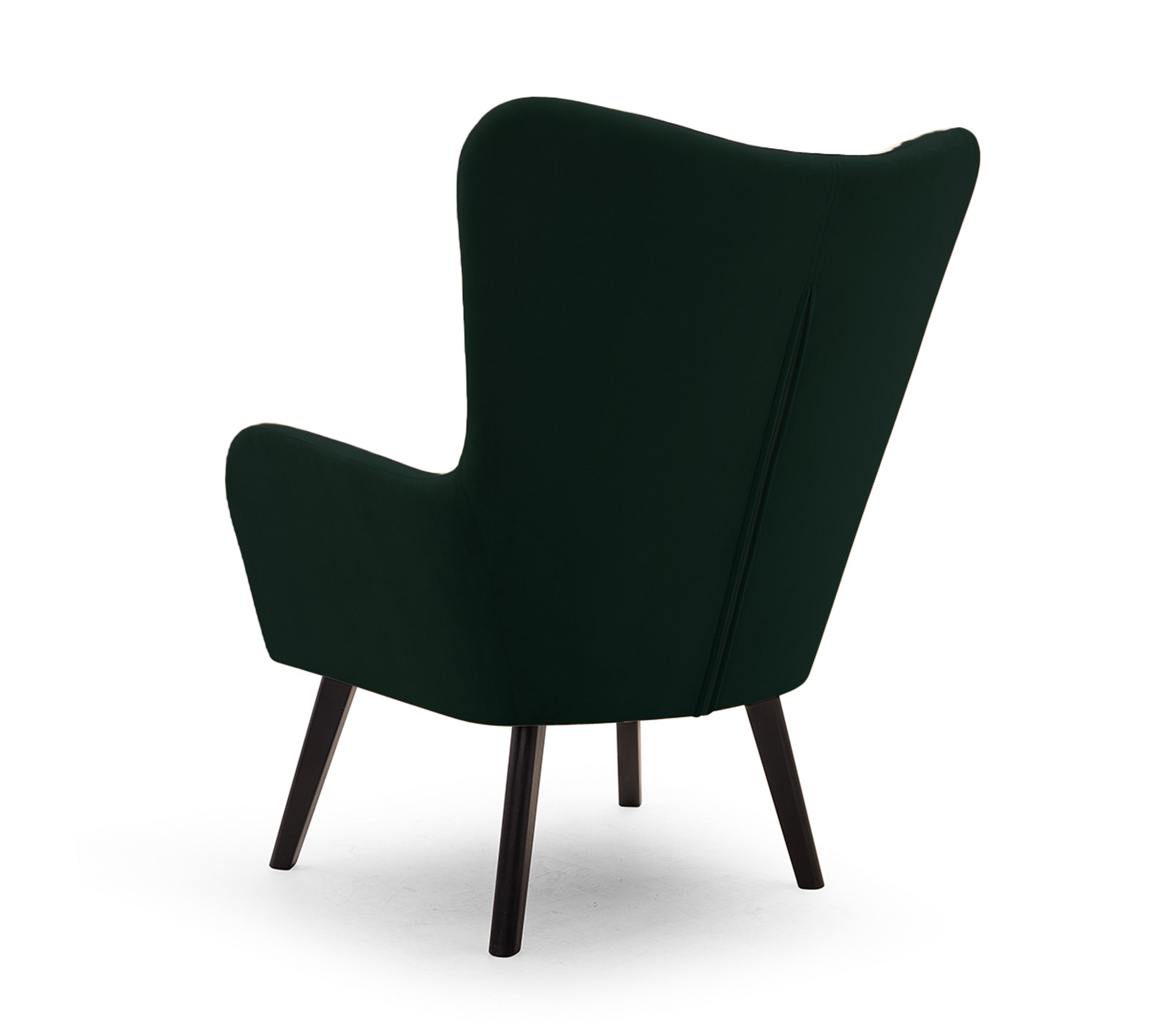 Fotel kubełkowy Lari  zielony velvet