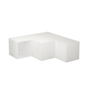 Szafka RTV Competto narożna z szufladami 90 cm biała