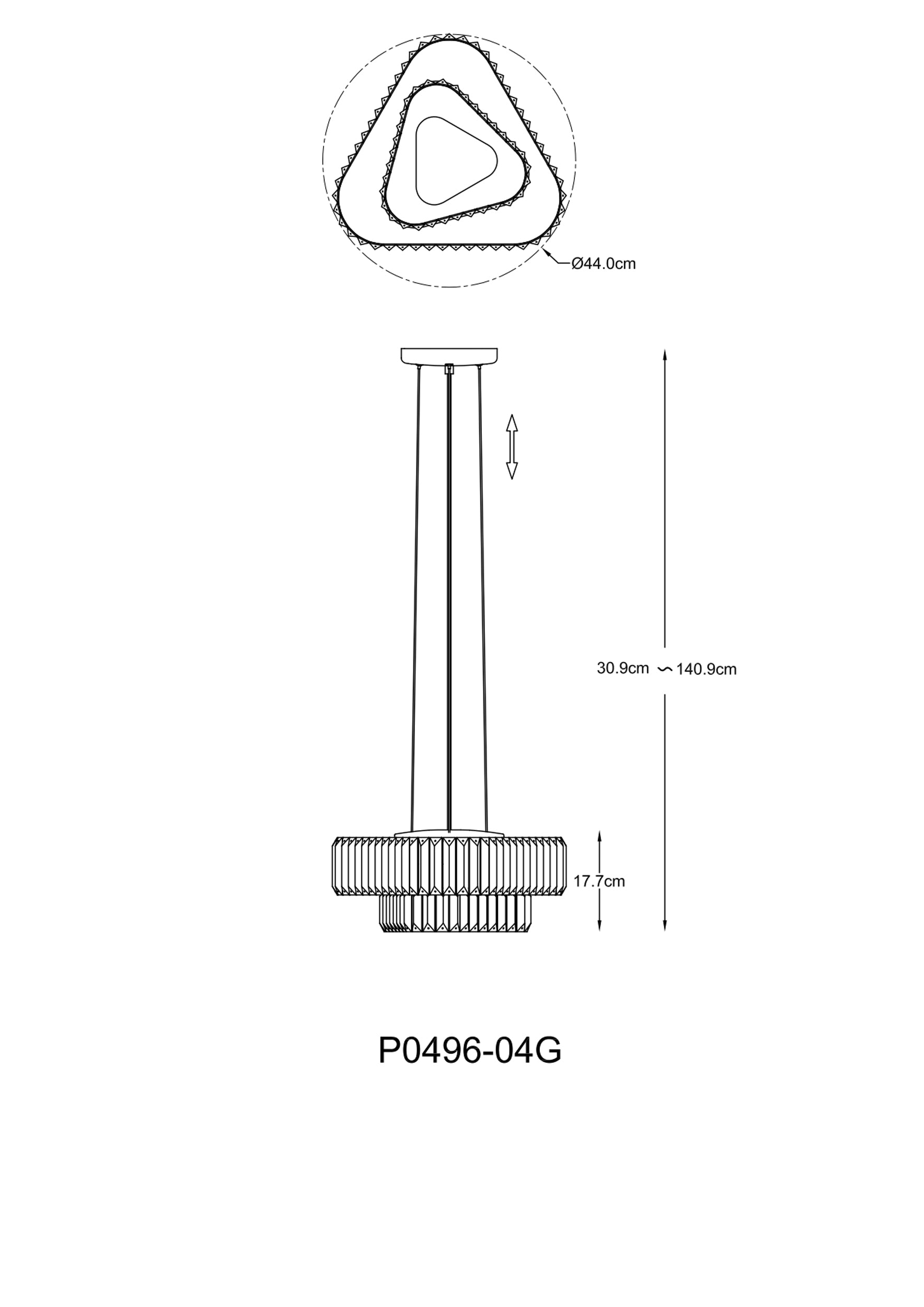 Lampa sufitowa Helios złota