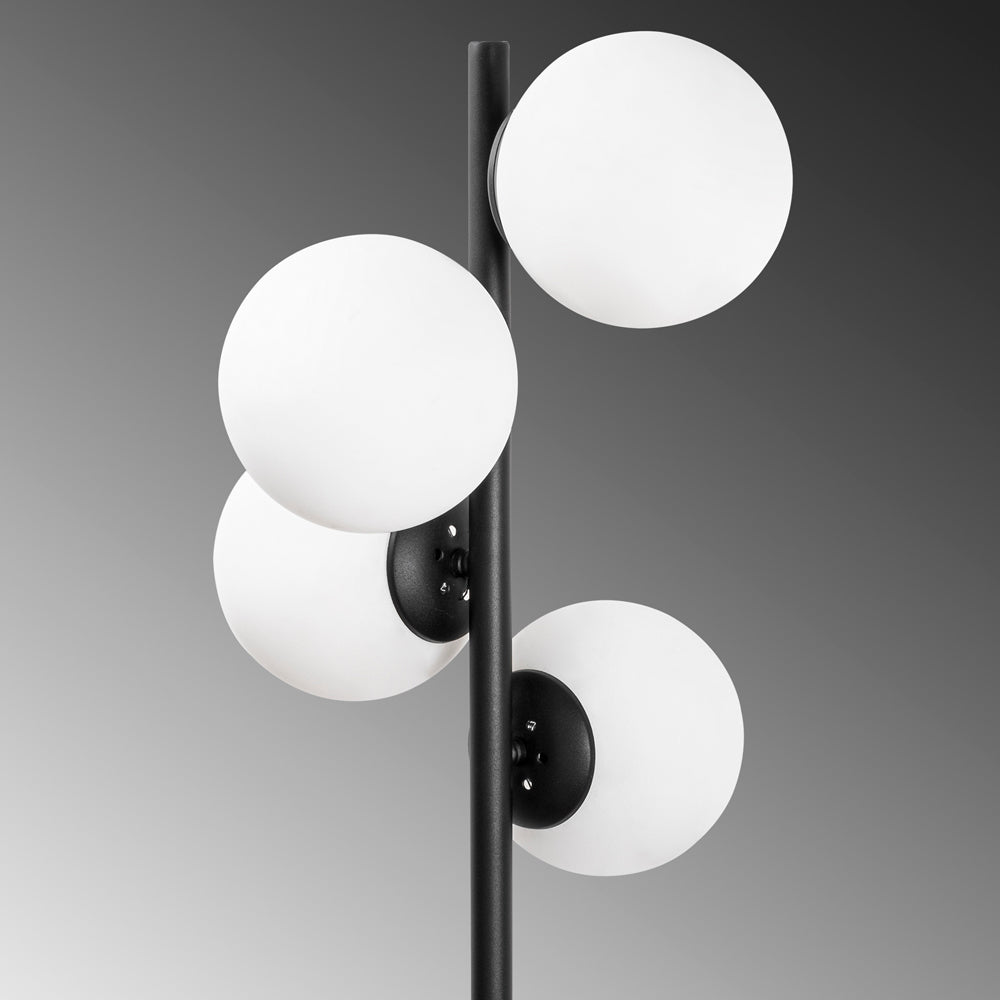 Lampa podłogowa Spinoza 130 cm czarno-biała