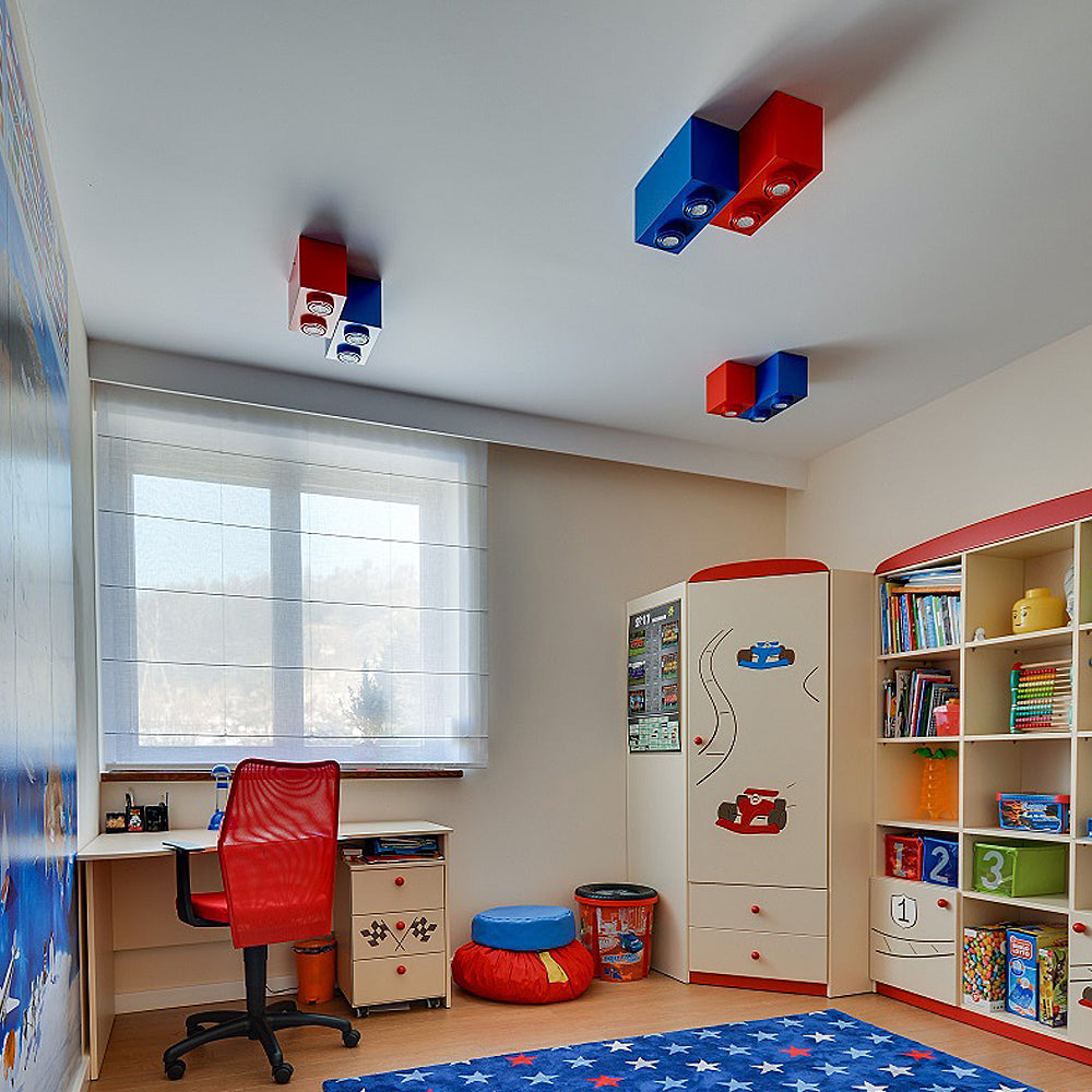 Lampa sufitowa Boxie x2 LEGO niebieska