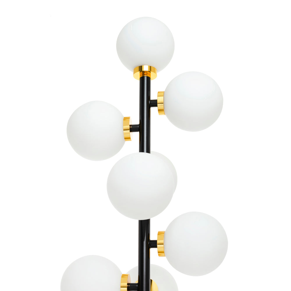 Lampa podłogowa Silvania 165 cm czarna/złota
