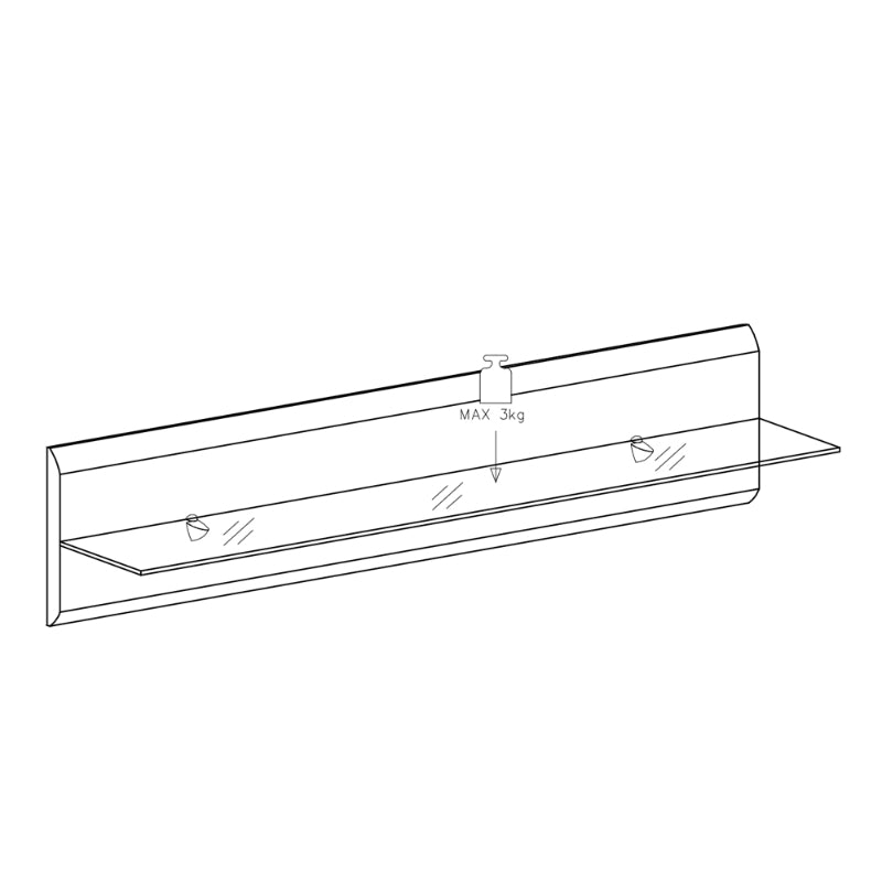 Półka Kanopus Biała 120 cm