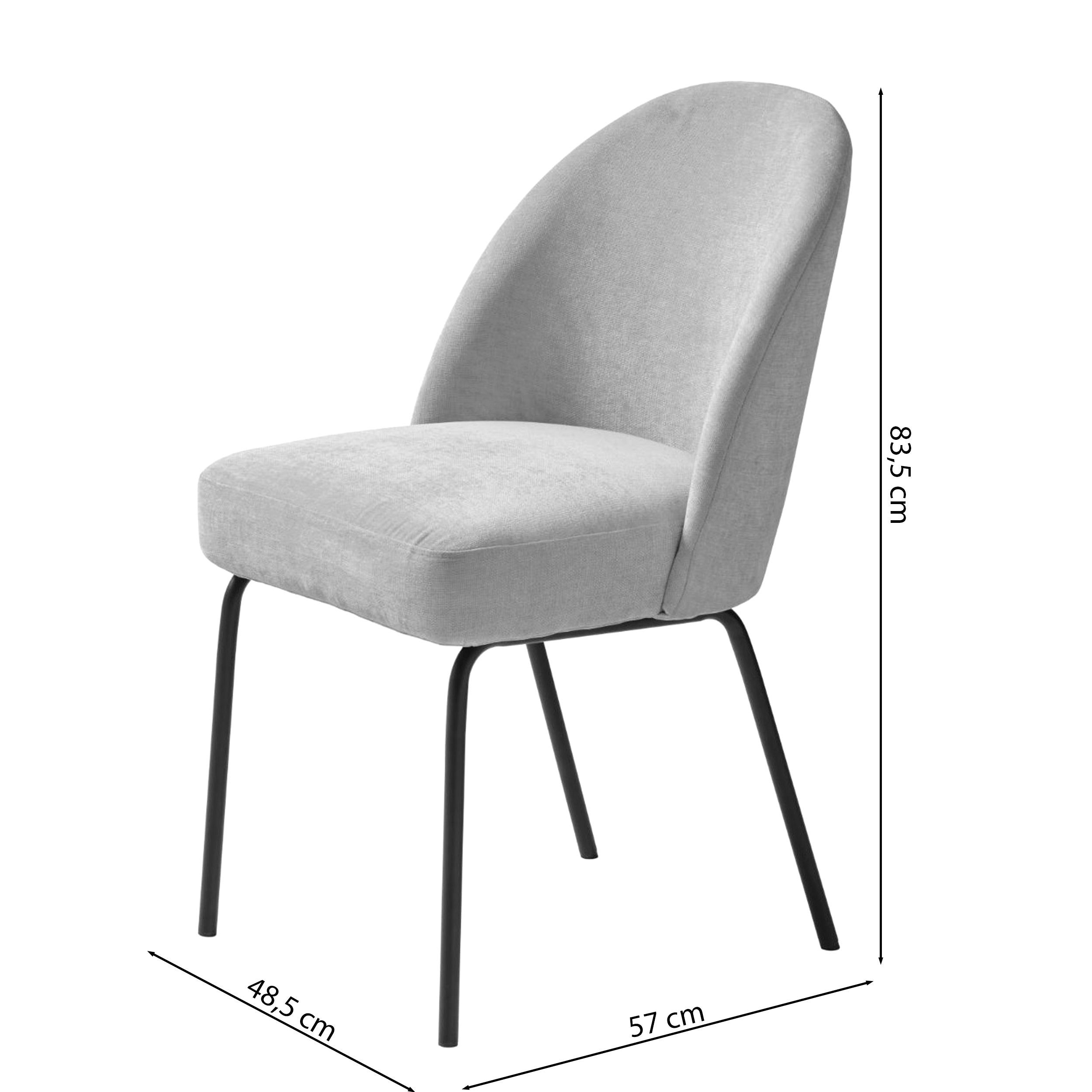 Krzesło tapicerowane Nelicials różowy szenil