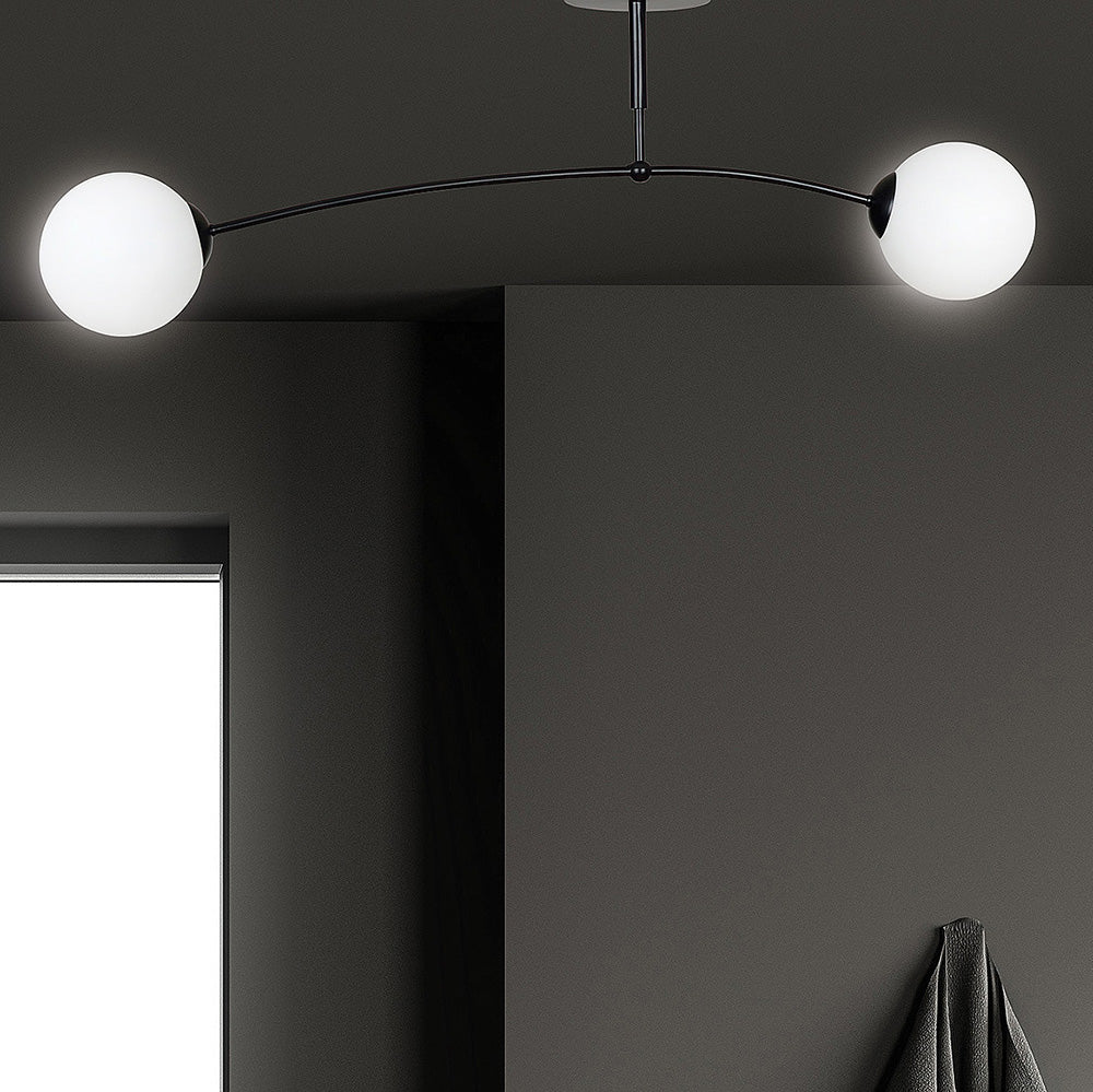 Lampa sufitowa Vinadio czarna x2