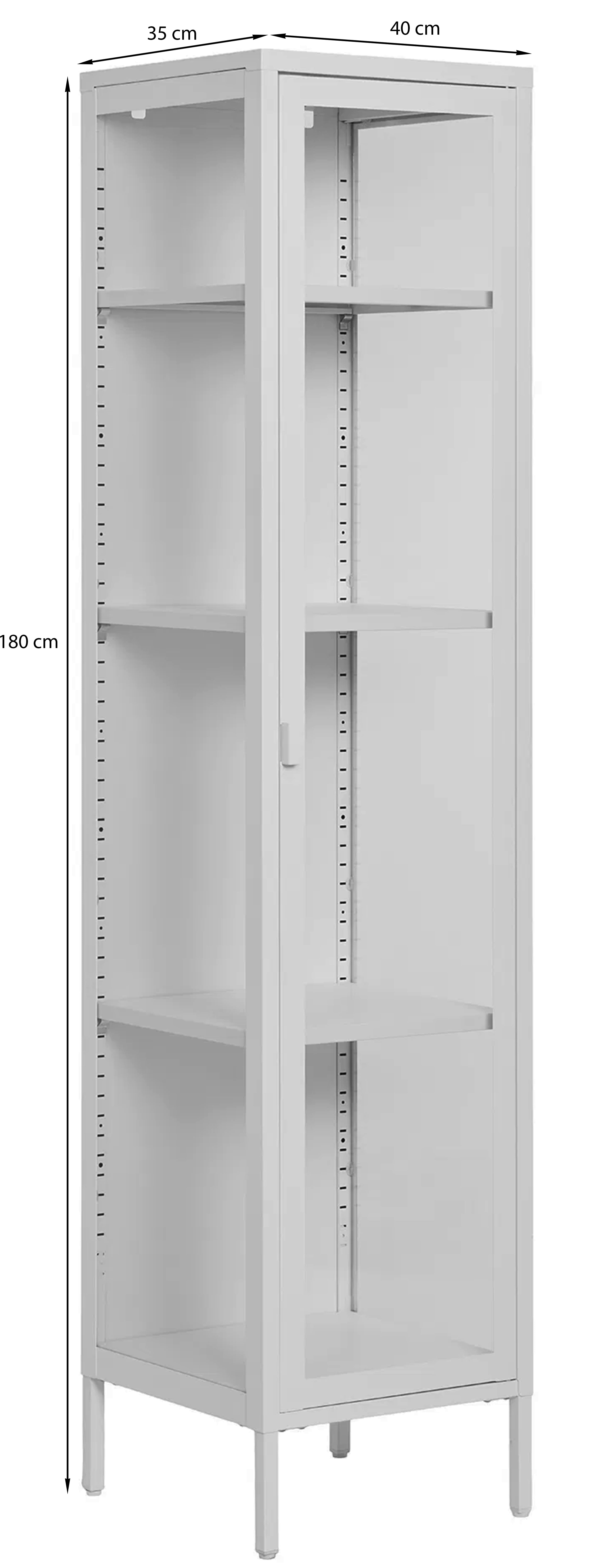 Witryna Centho 180 cm czarna