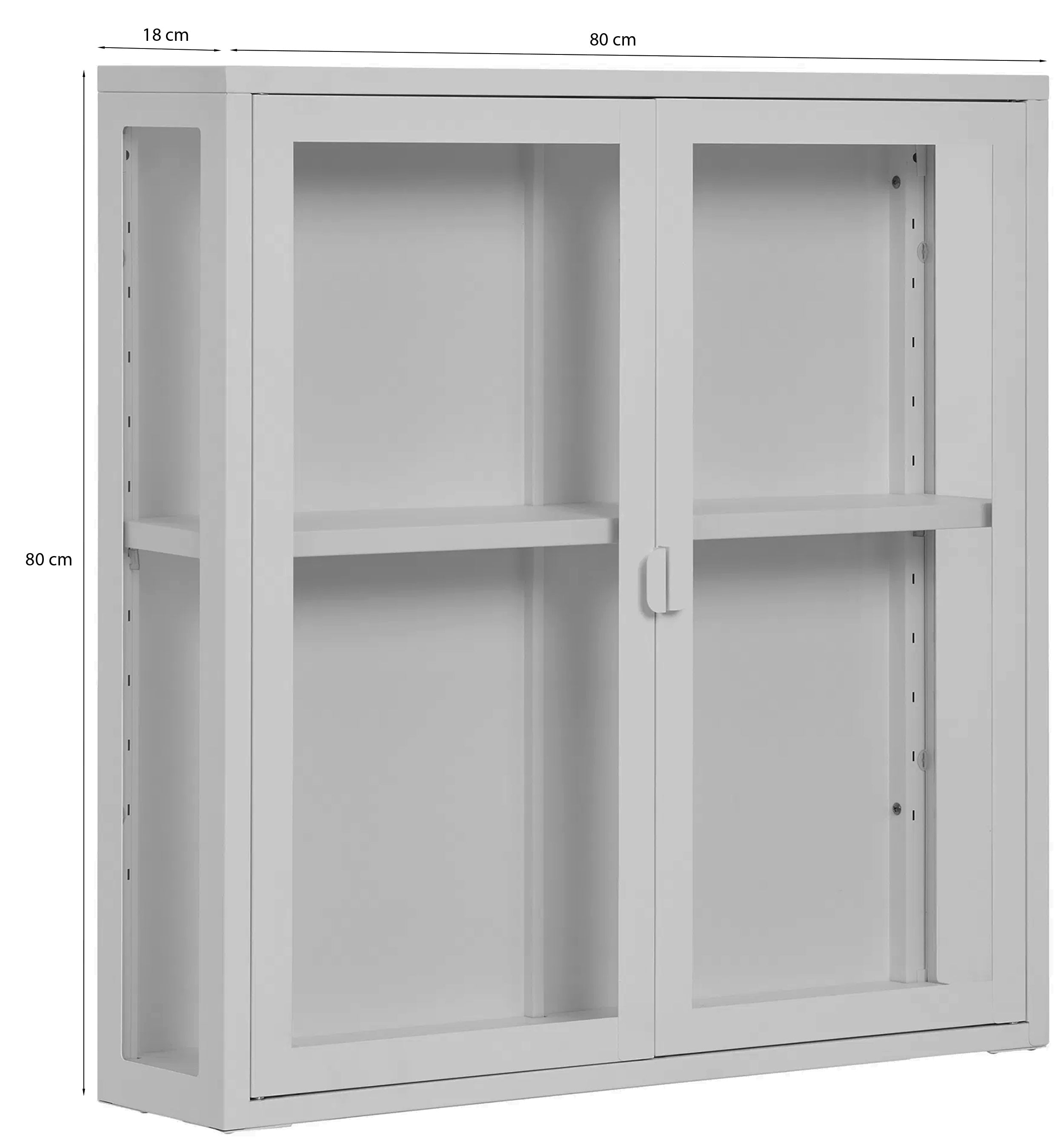 Witryna wisząca Centho 80 cm biała