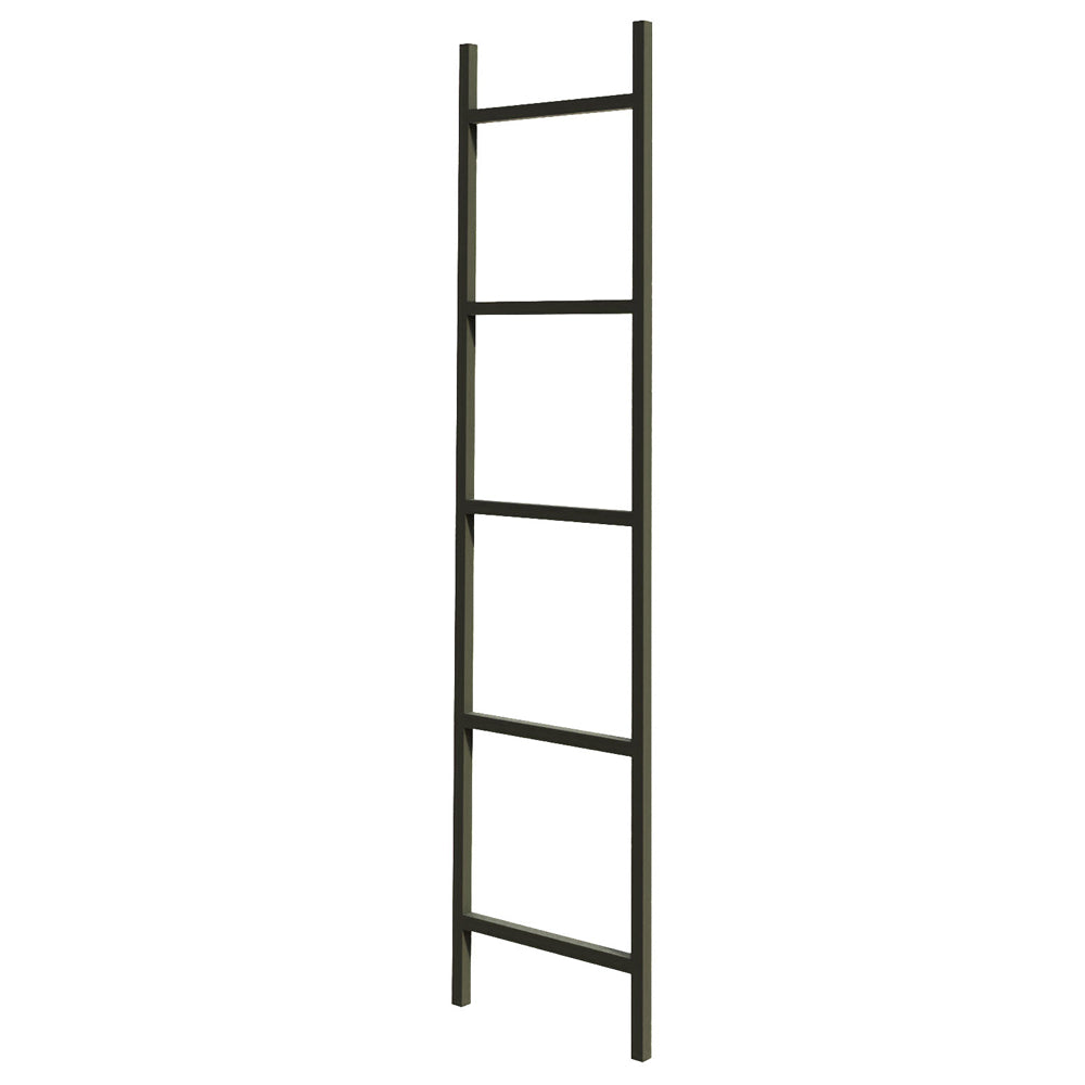 Wieszak na ręczniki Gierce w formie drabinki czarny 40x2x170 cm