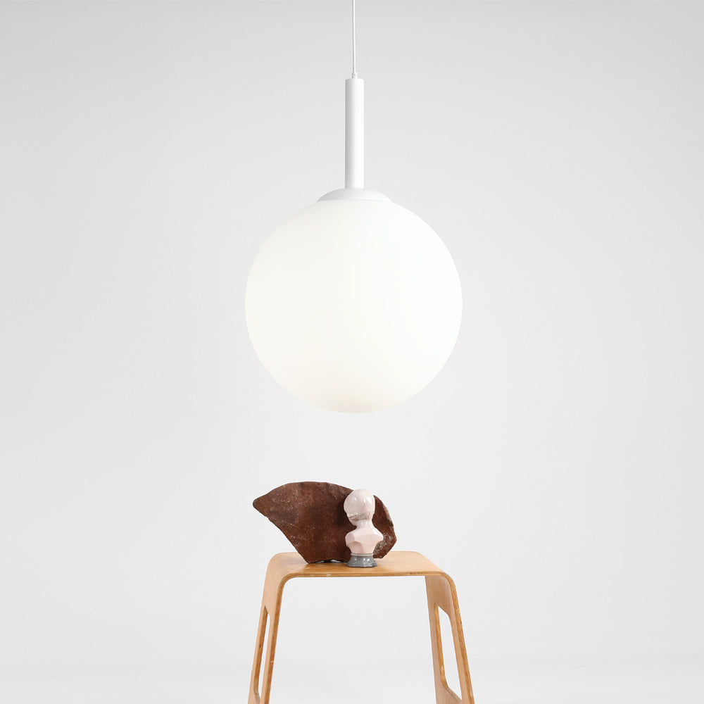 Lampa wisząca Mauric x3 średnica 50 cm biała