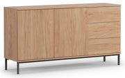 Komoda dwudrzwiowa Perila 150 cm z szufladami hikora