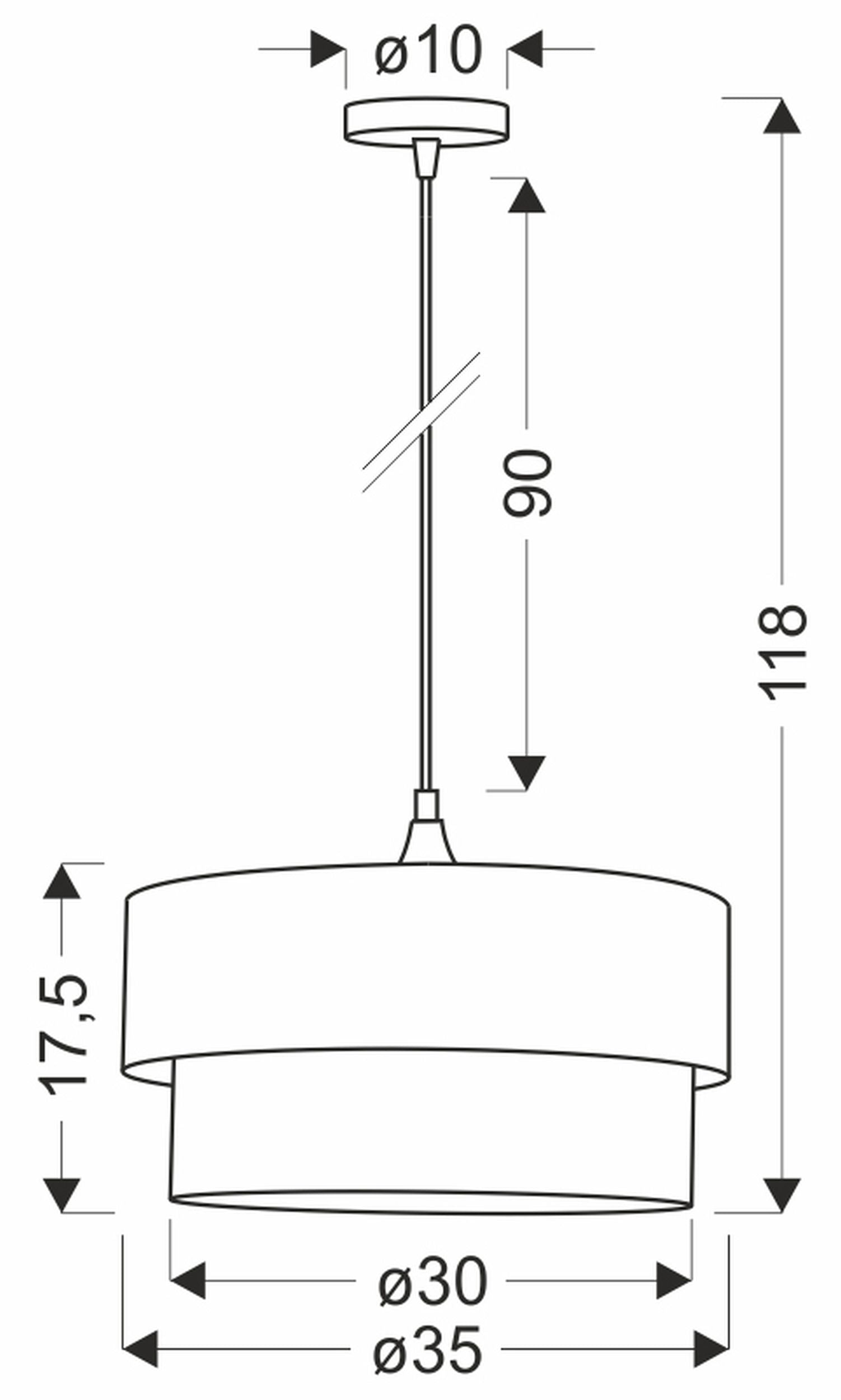 Lampa wisząca Scopello średnica 35 cm butelkowa zieleń