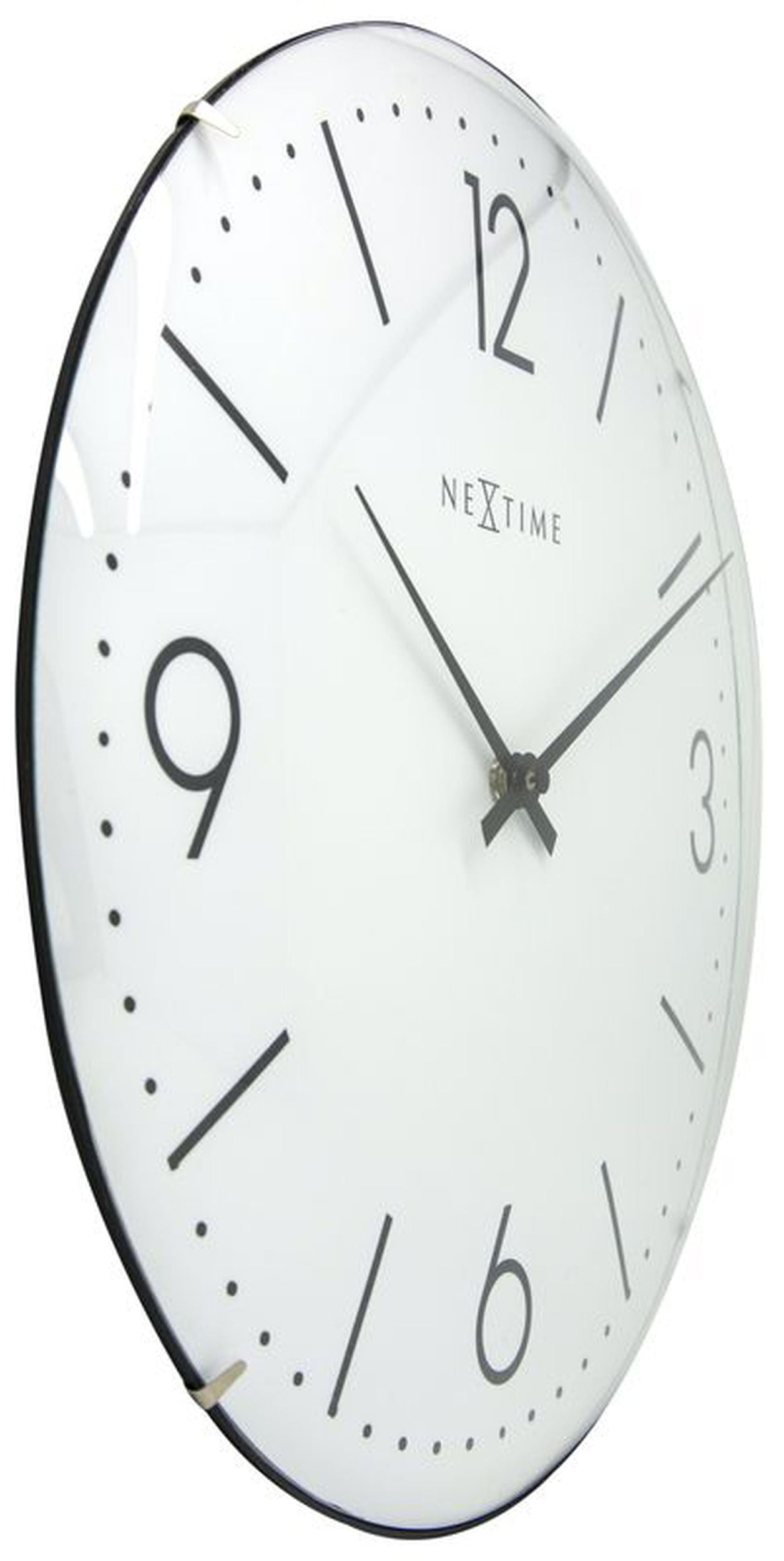 Zegar ścienny Basic Dome średnica 35 cm biały