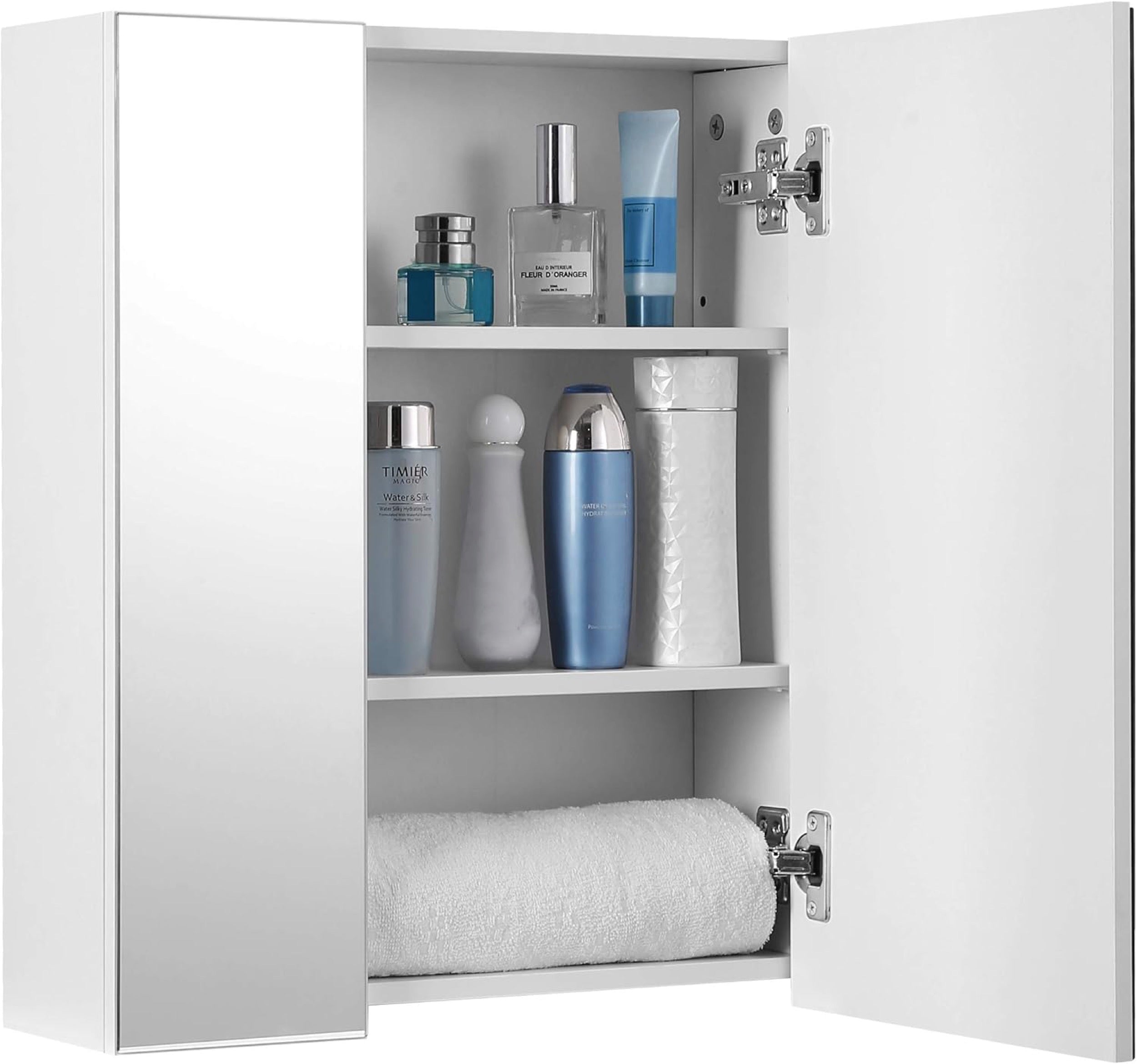 Szafka łazienkowa wisząca Grimark 60x15x55 cm z lustrem