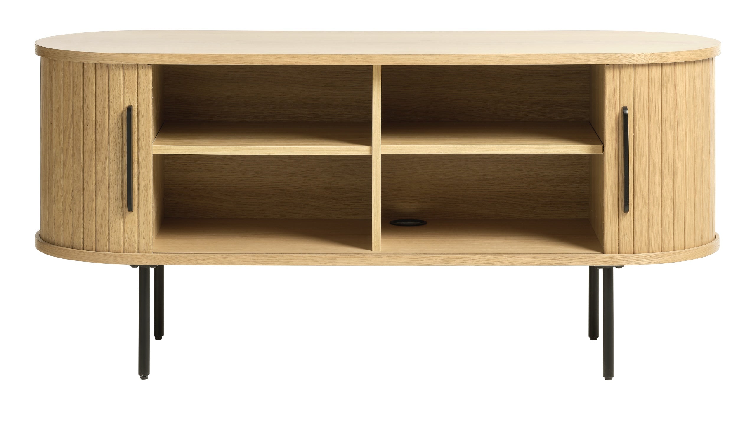Szafka RTV Gativel 120 cm lamele dąb naturalny