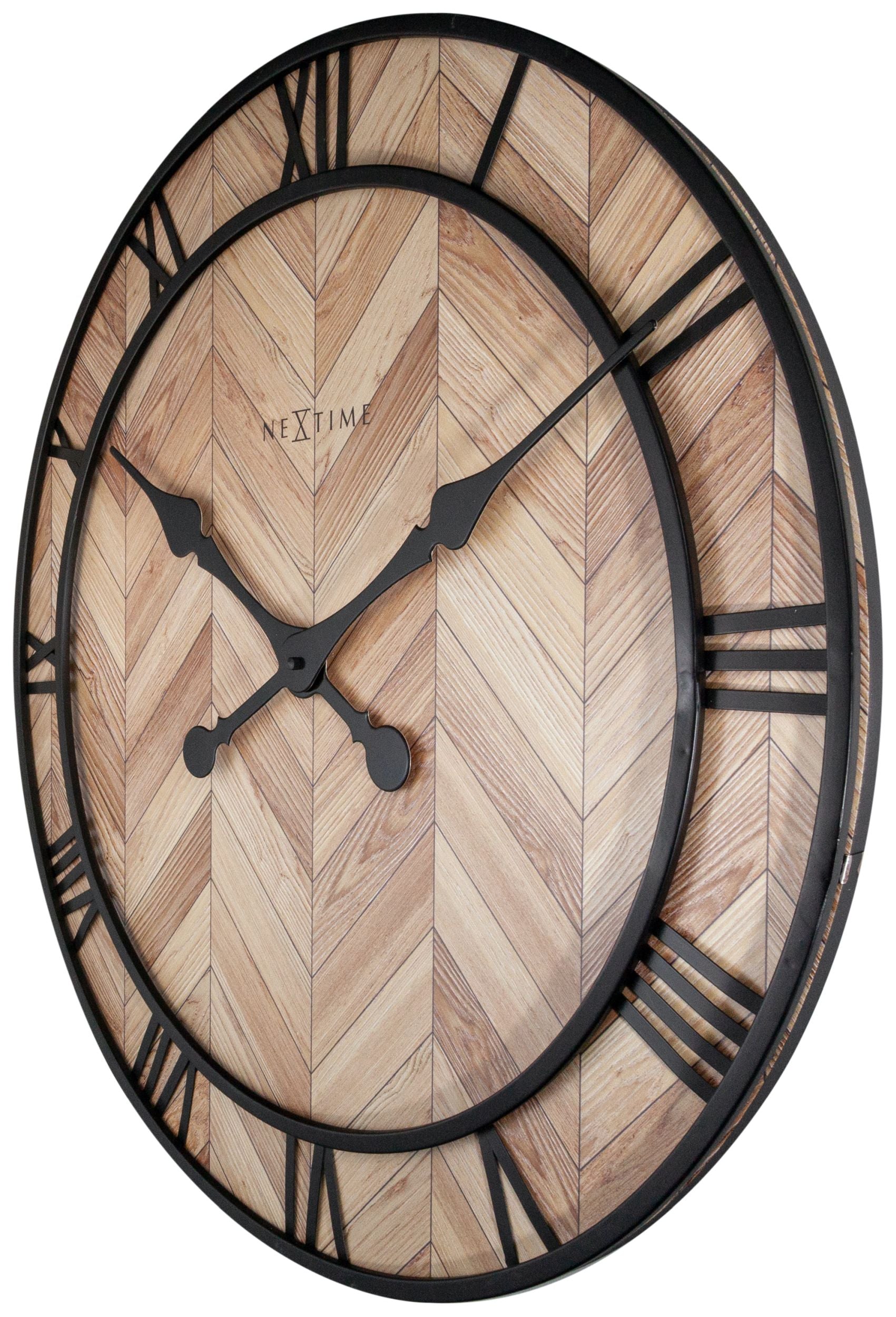 Zegar ścienny Roman Vintage 58 cm brązowo-czarny