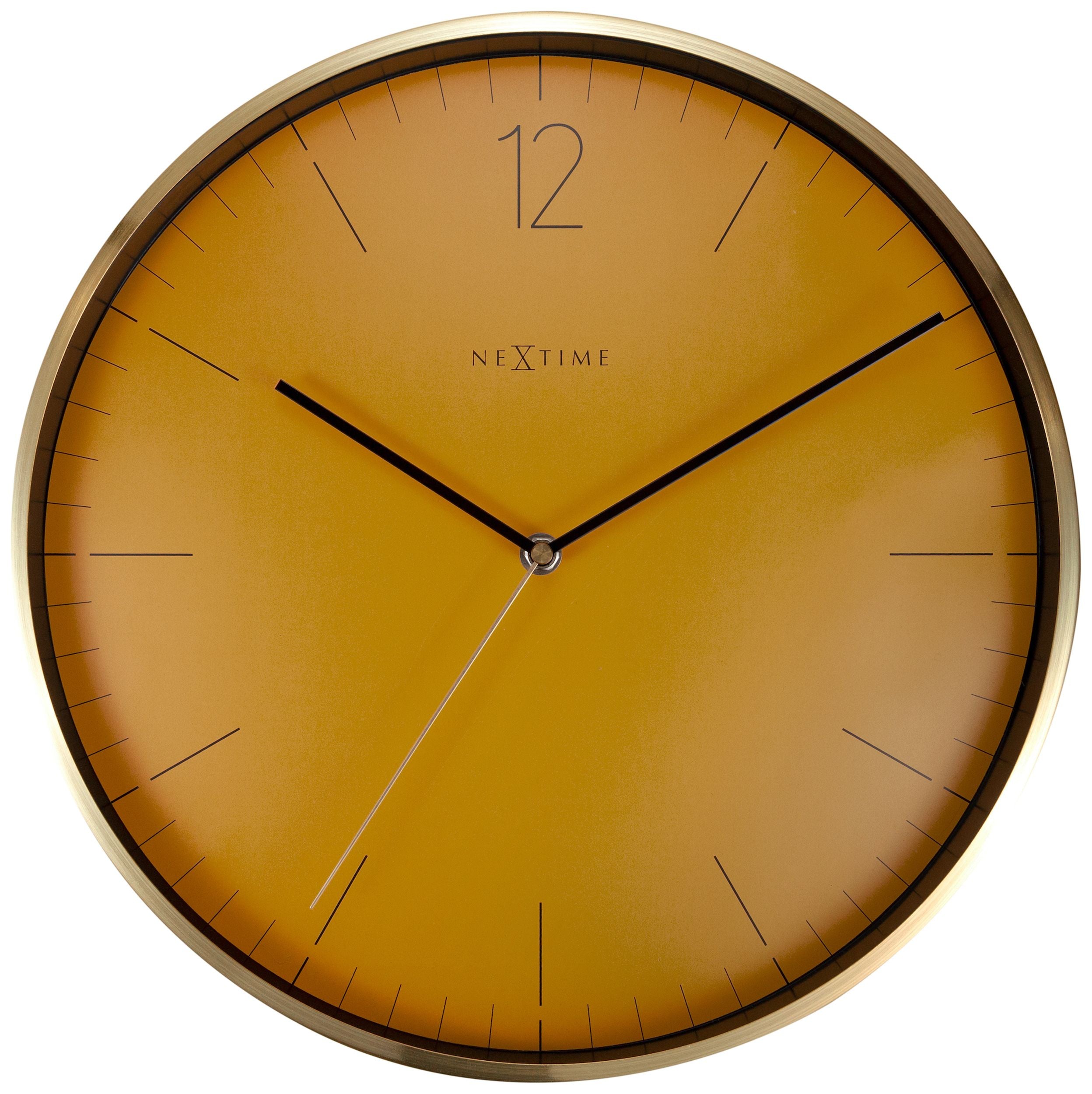 Zegar ścienny Essential 34 cm pomarańczowo-złoty