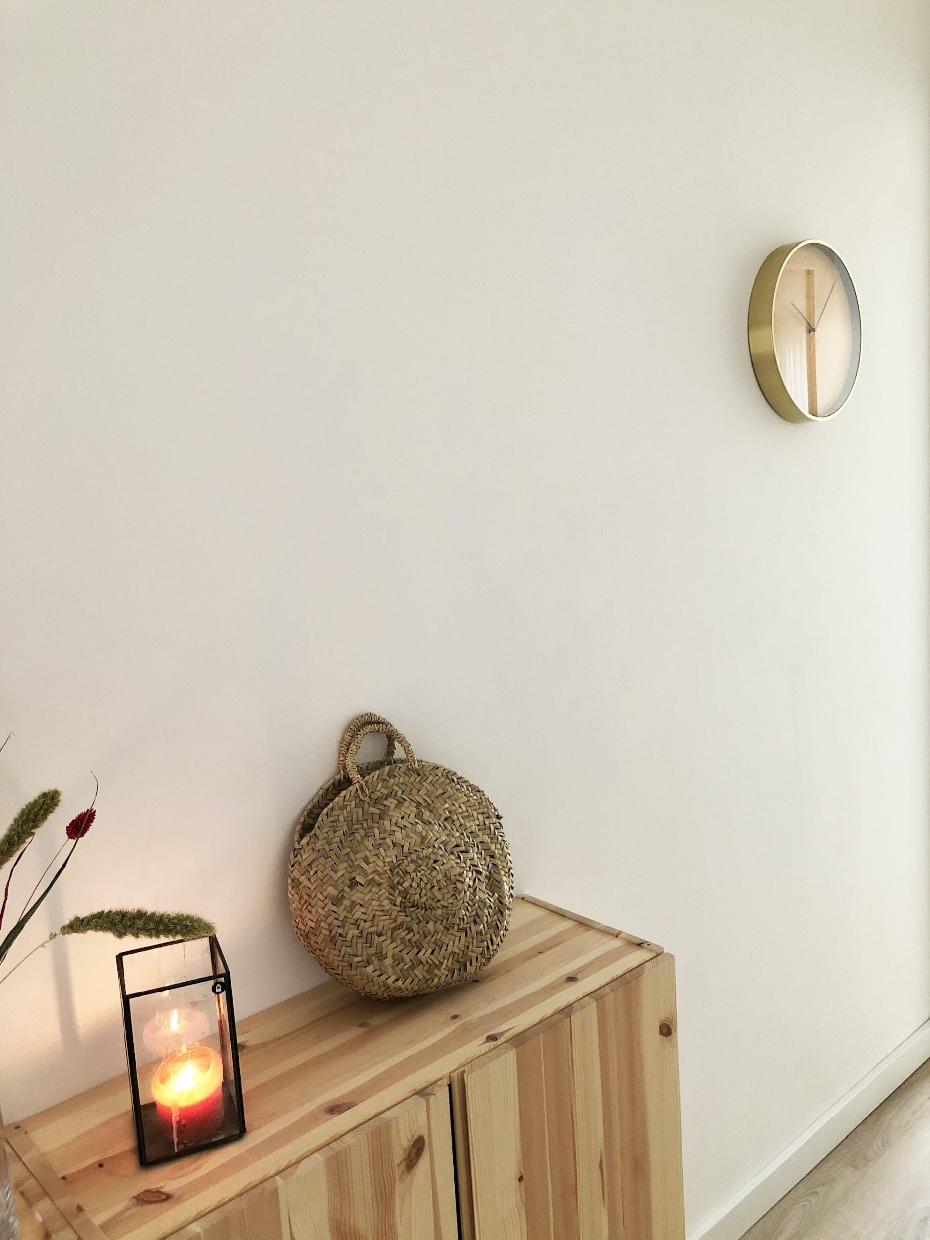 Zegar ścienny Essential 34 cm pomarańczowo-złoty