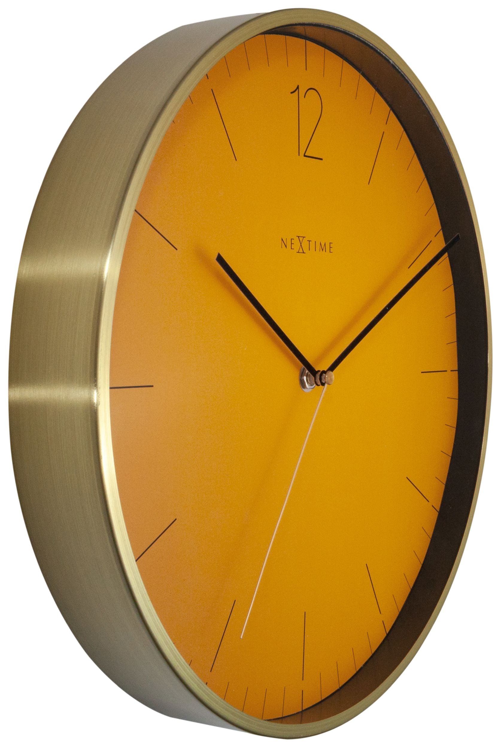 Zegar ścienny Essential 34 cm pomarańczowo-złoty