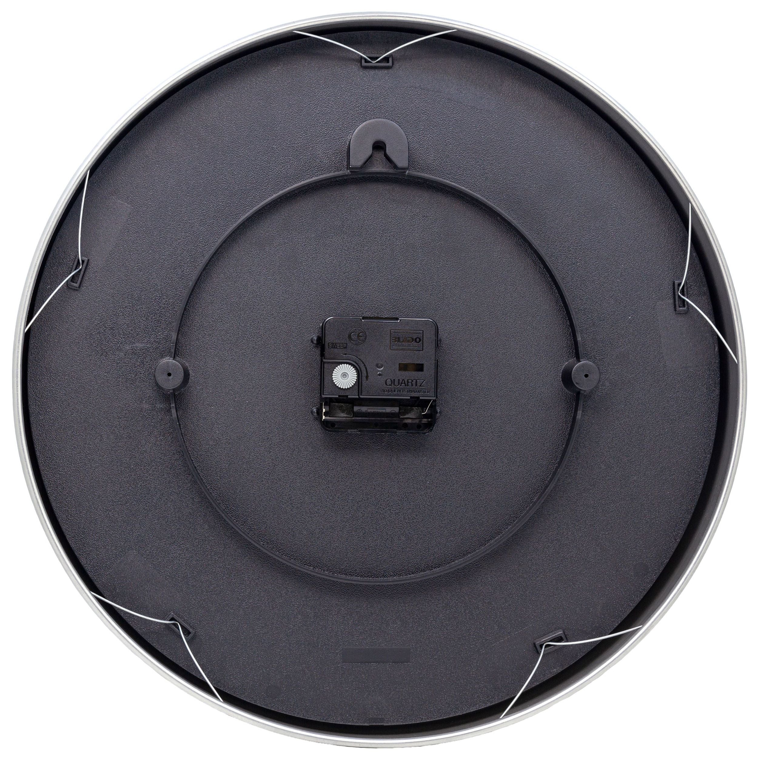 Zegar ścienny Essential 34 cm biało-srebrny