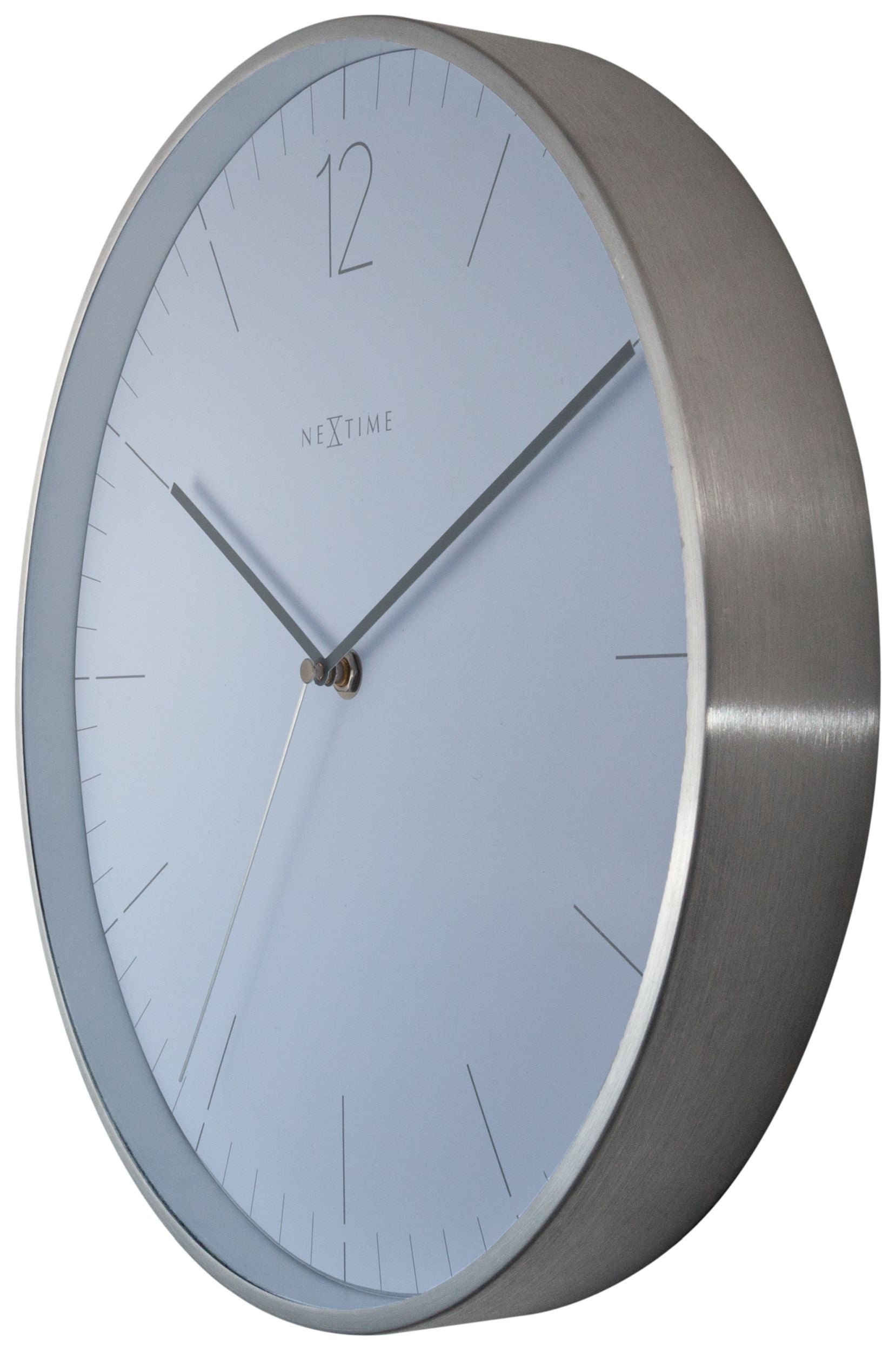 Zegar ścienny Essential 34 cm biało-srebrny