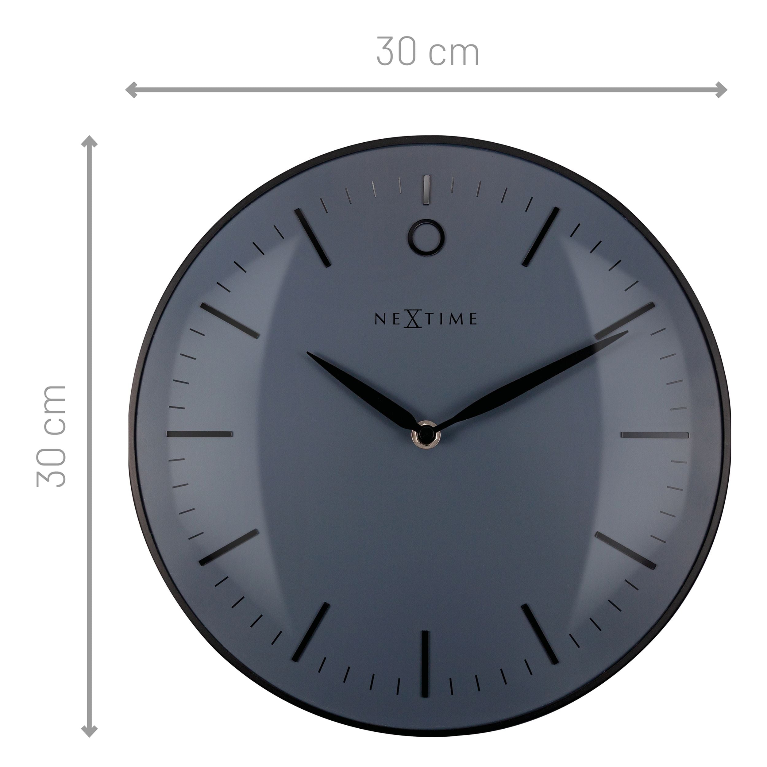 Zegar ścienny Glamour 30 cm czarny