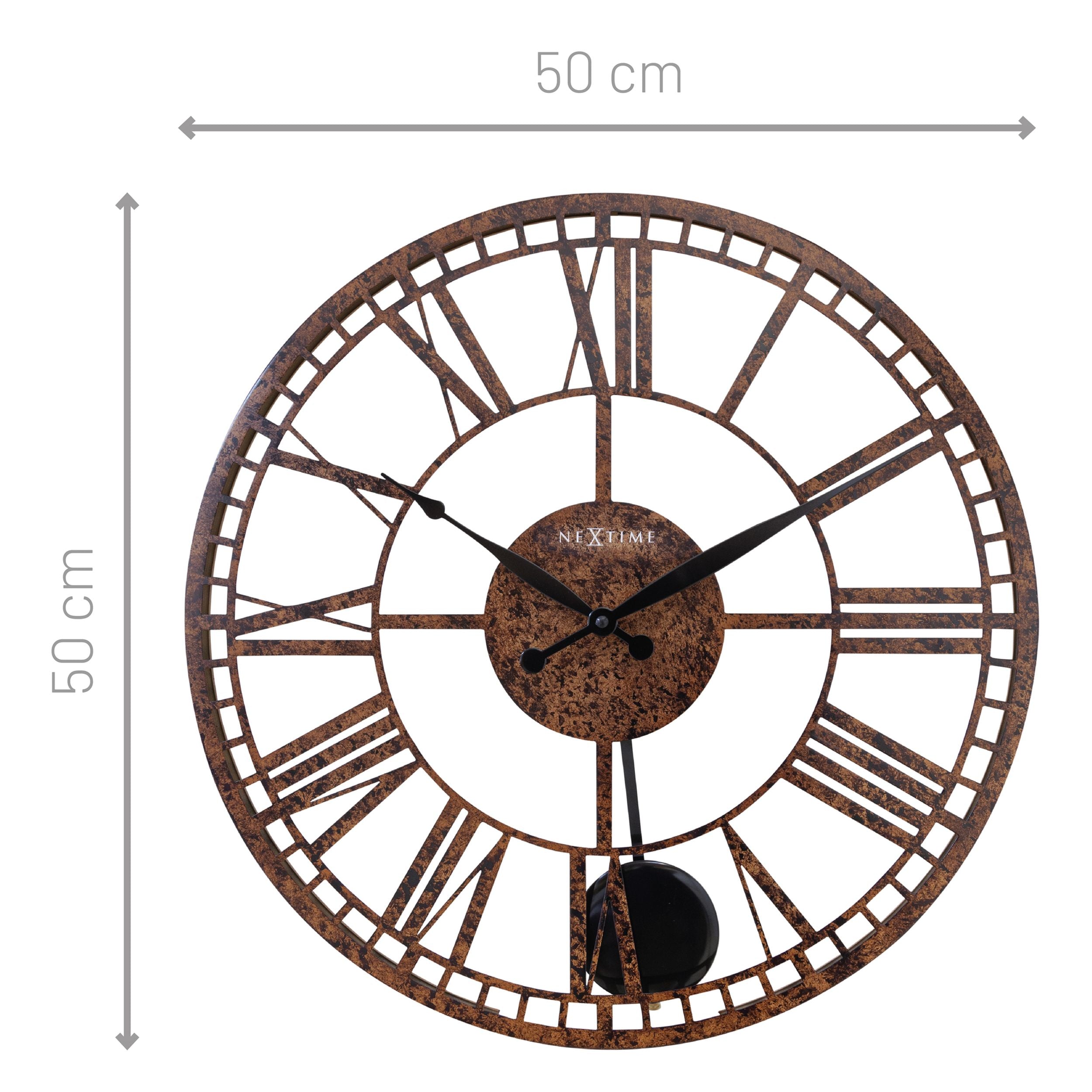 Zegar ścienny London 50 cm brązowy