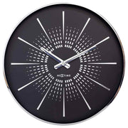 Zegar ścienny Excentric 40 cm czarno-srebrny