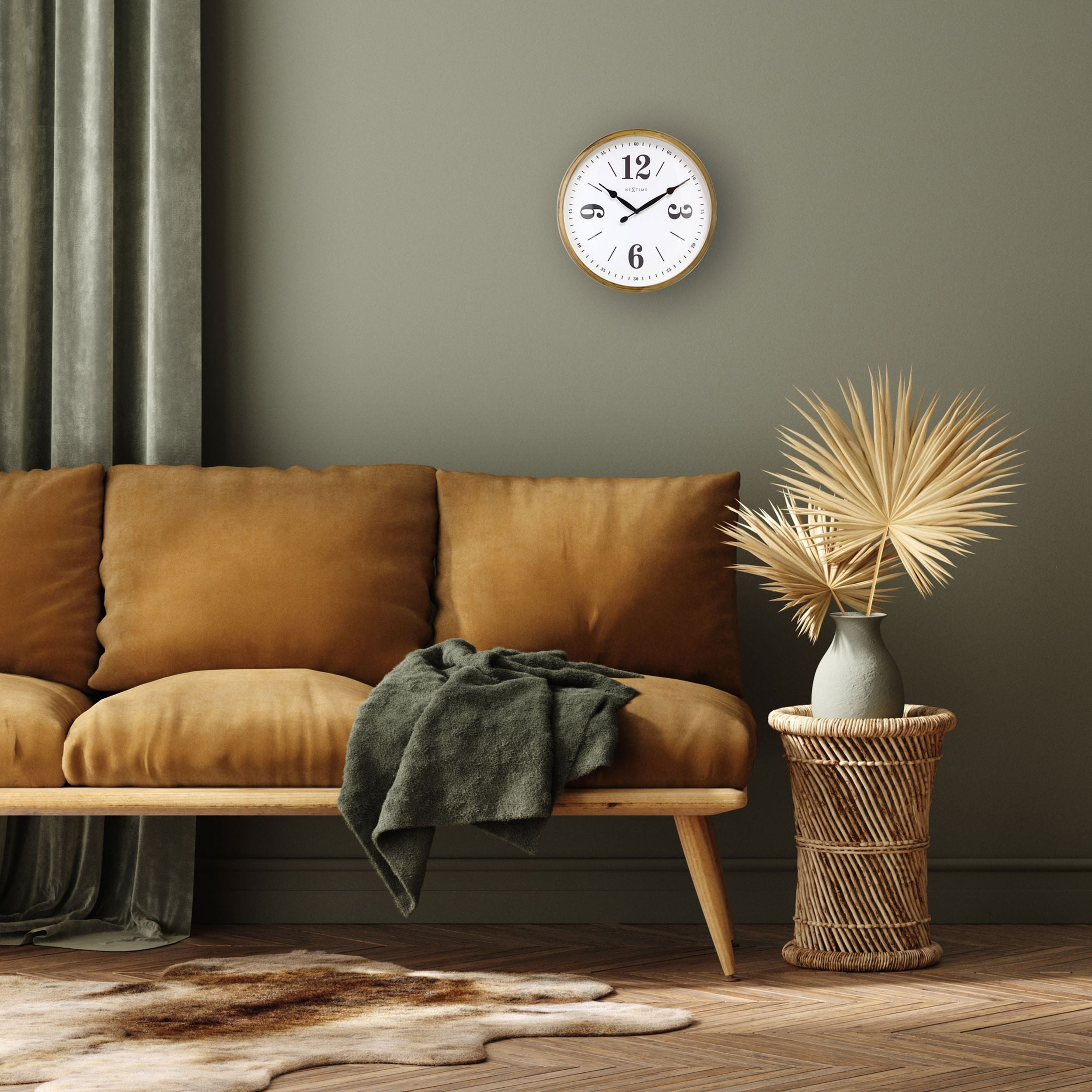 Zegar ścienny Classic 39 cm biało-złoty