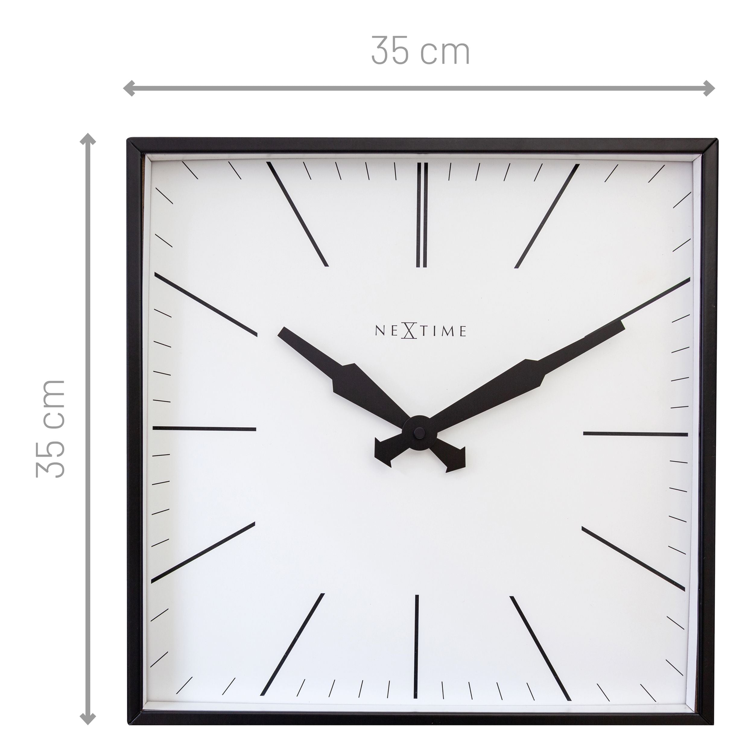 Zegar ścienny Be Square 35 cm czarno-biały