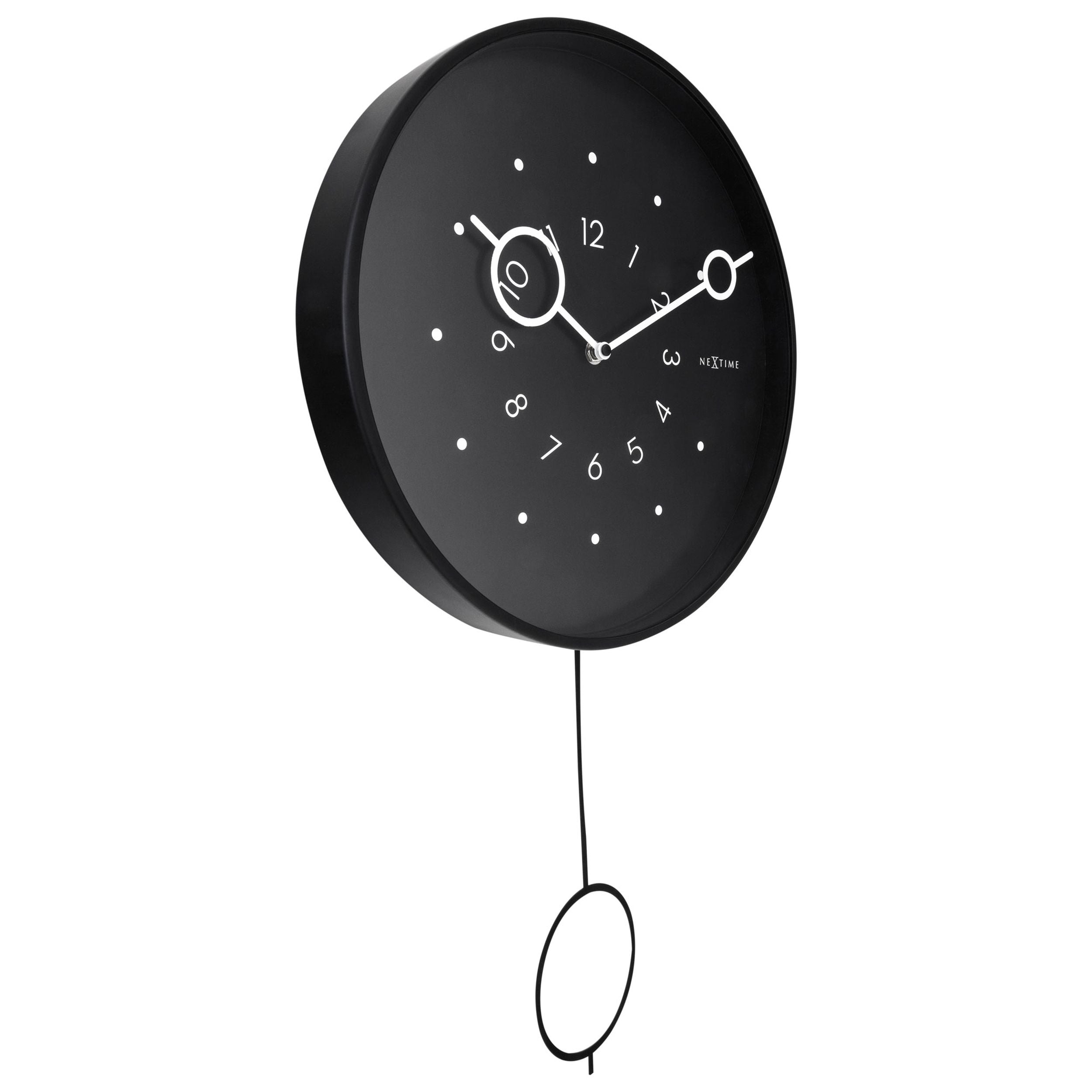 Zegar ścienny Loop 35 cm czarny