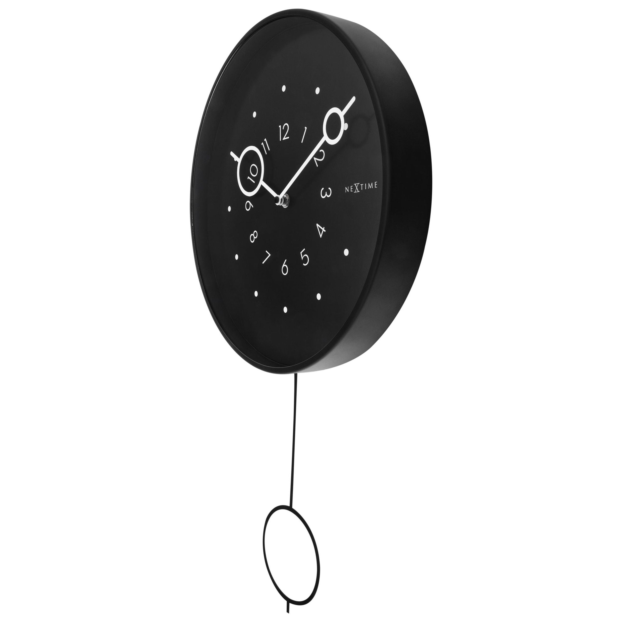 Zegar ścienny Loop 35 cm czarny