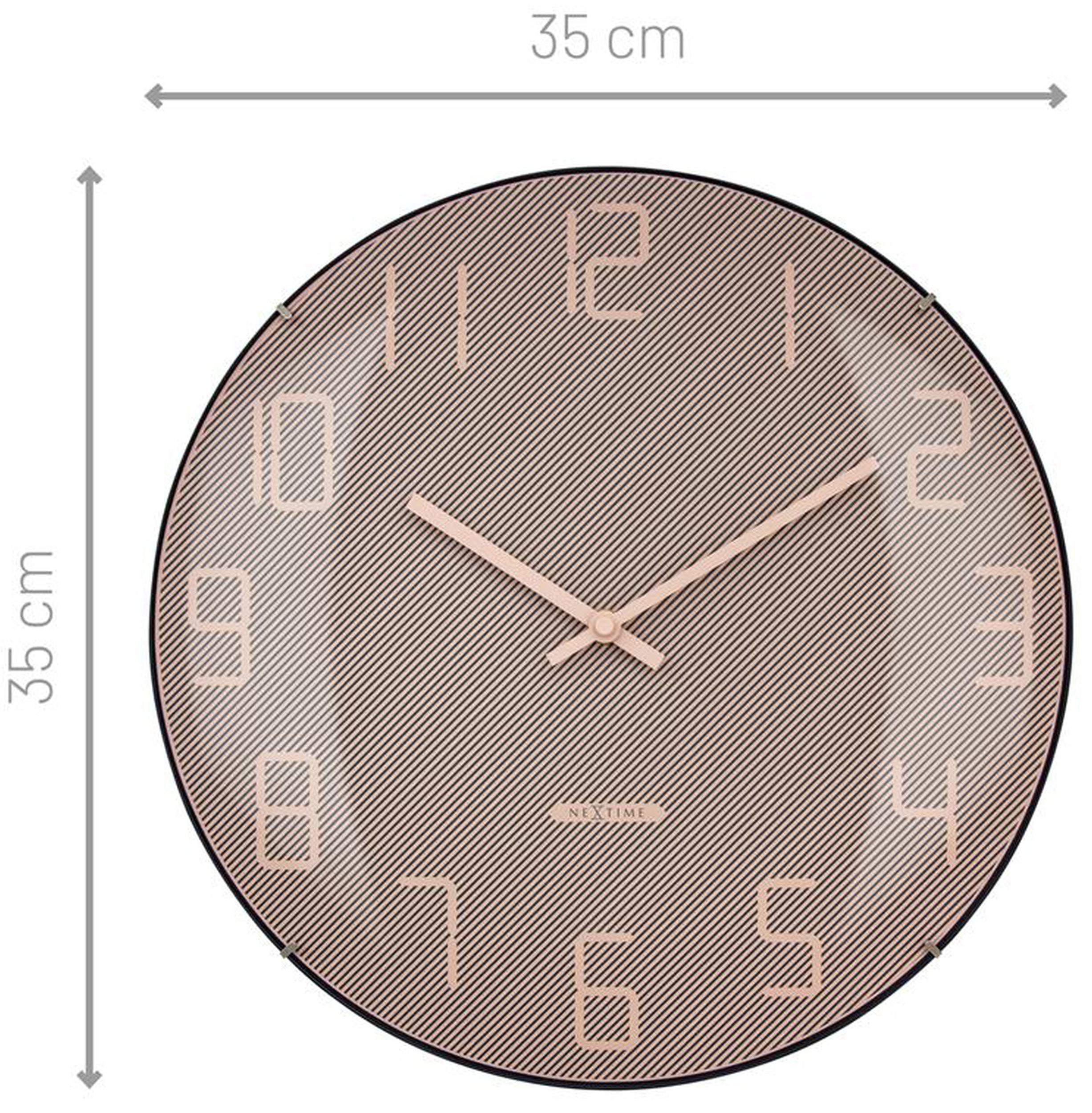 Zegar ścienny Shade średnica 35 cm różowy