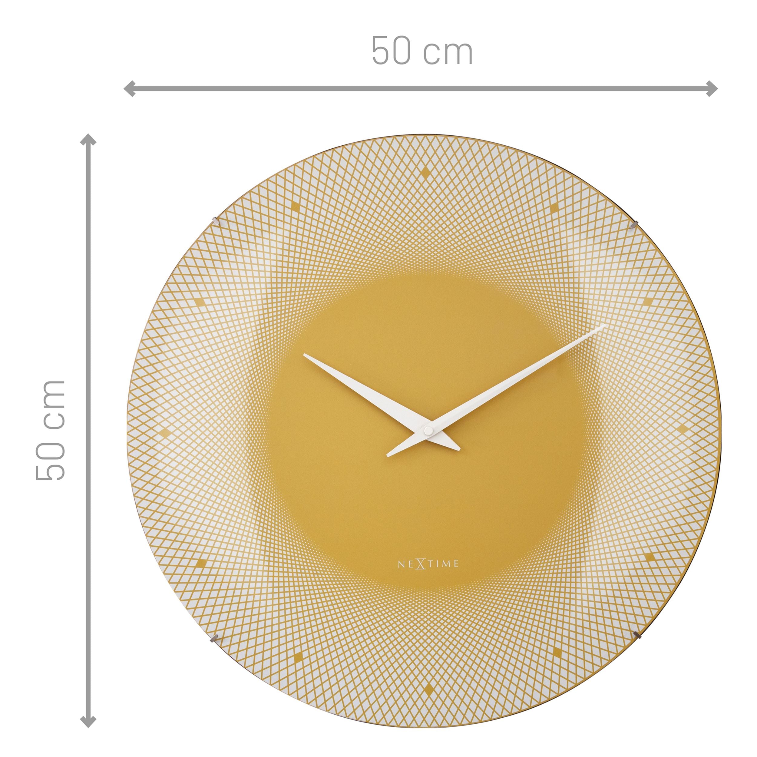 Zegar ścienny Deep 50 cm żółty