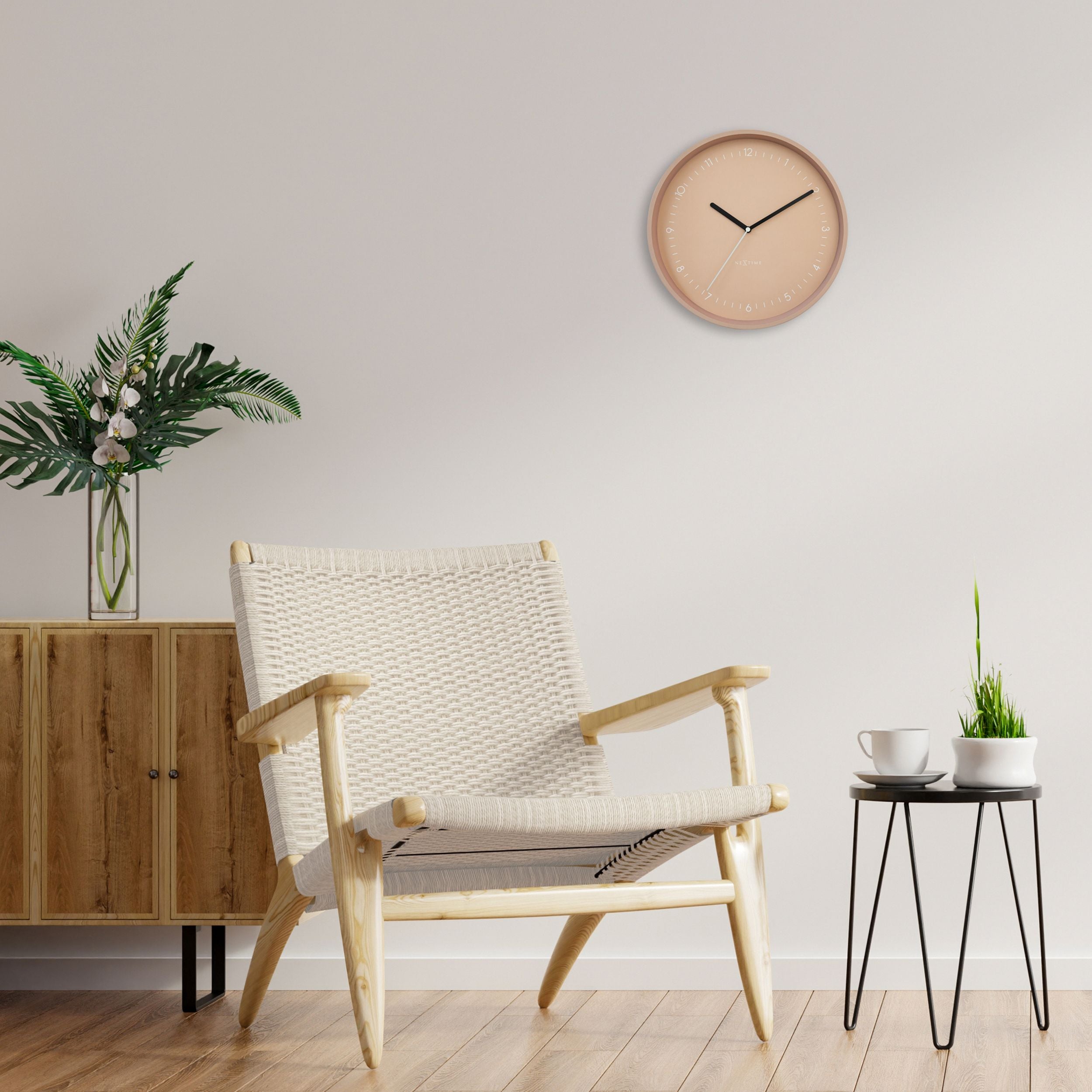 Zegar ścienny Berlin 30 cm różowy
