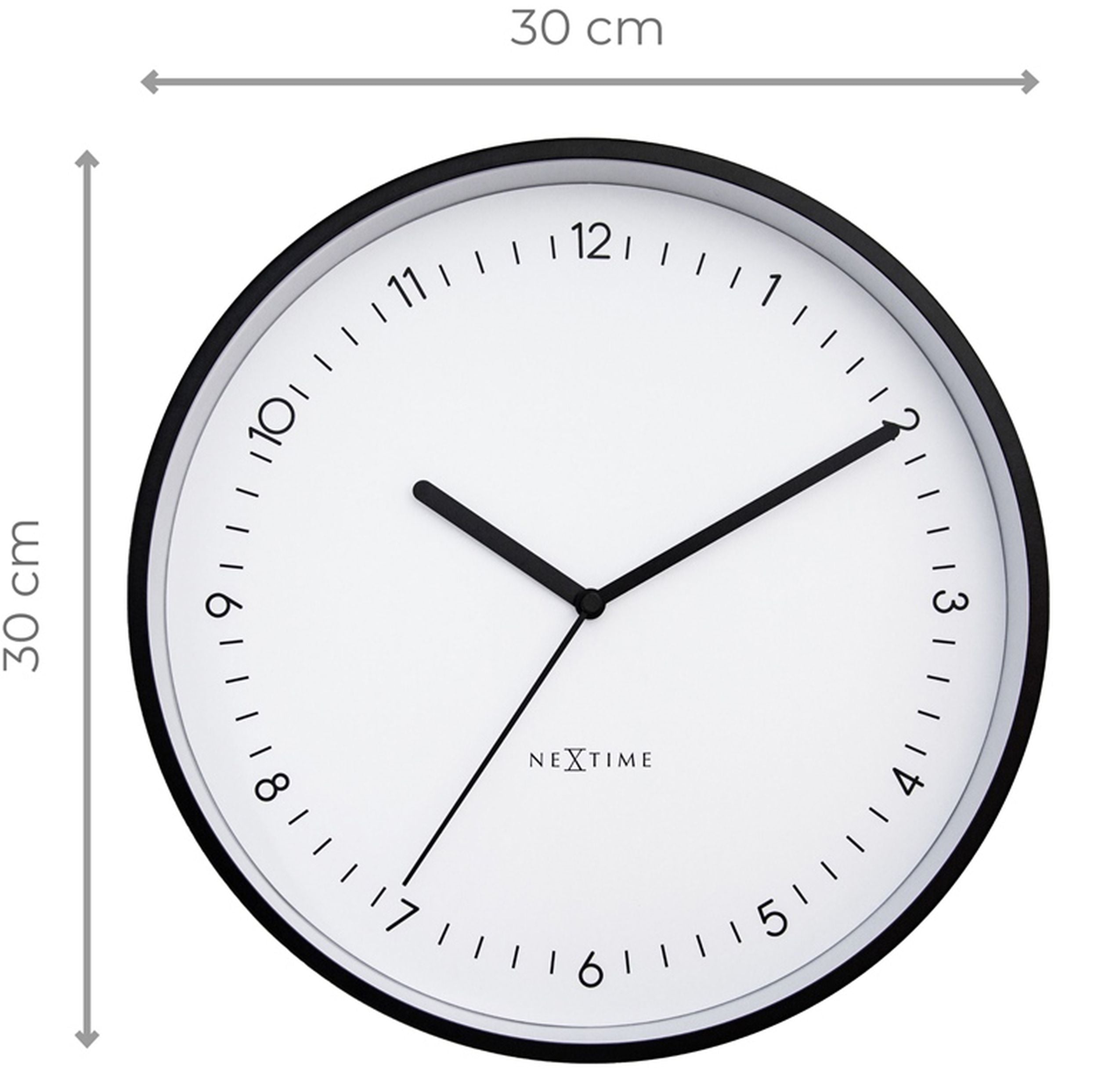 Zegar ścienny Berlin średnica 30 cm biały