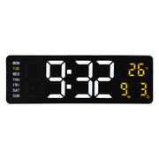 Zegar ścienny Super Digi 39x13 cm czarny