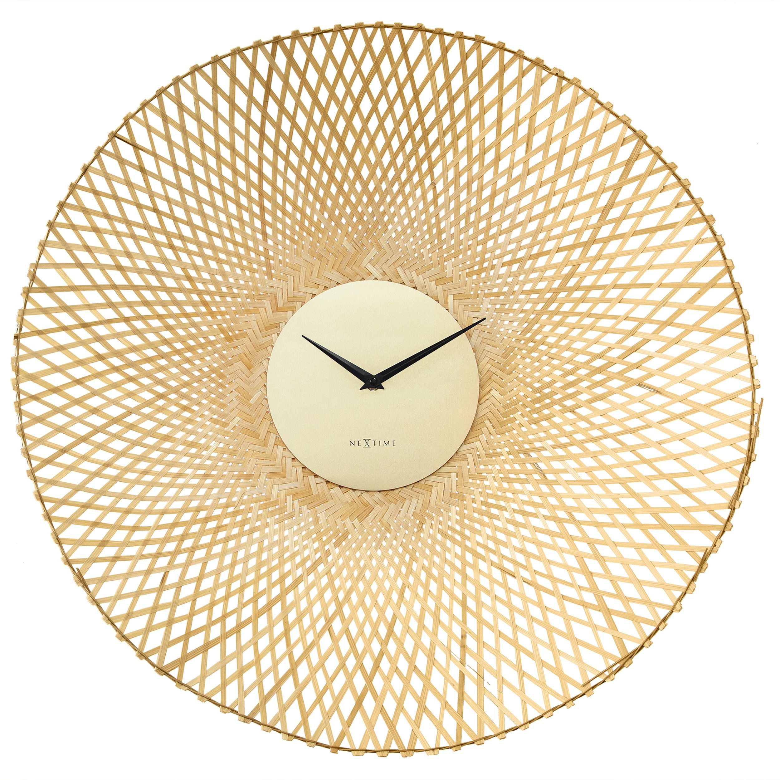 Zegar ścienny Bamboo 60 cm jasnobrązowy