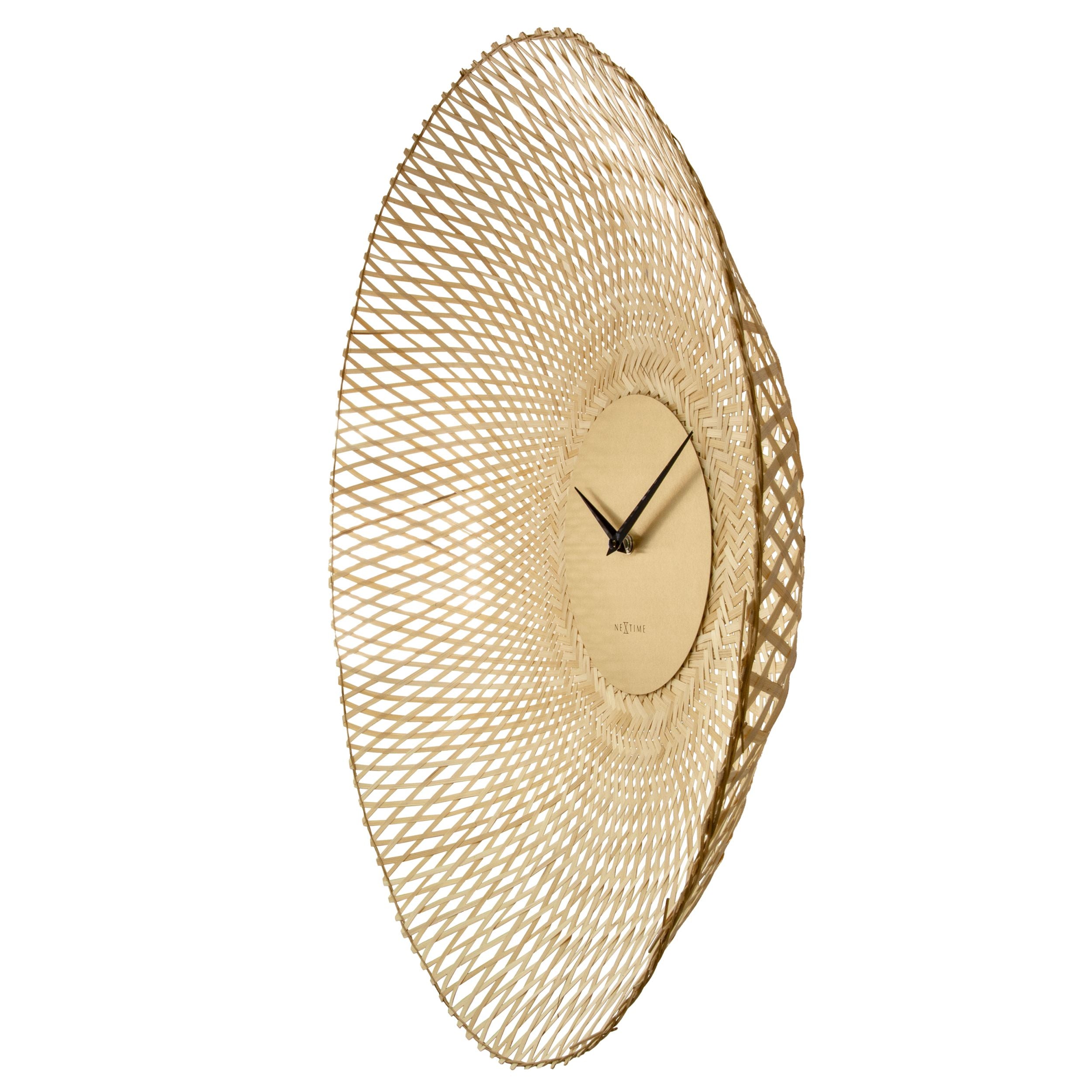 Zegar ścienny Bamboo 60 cm jasnobrązowy
