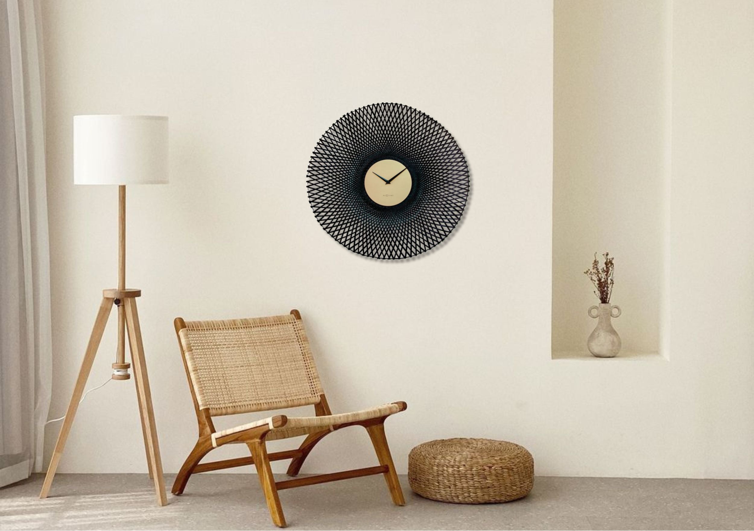 Zegar ścienny Bamboo 60 cm czarny