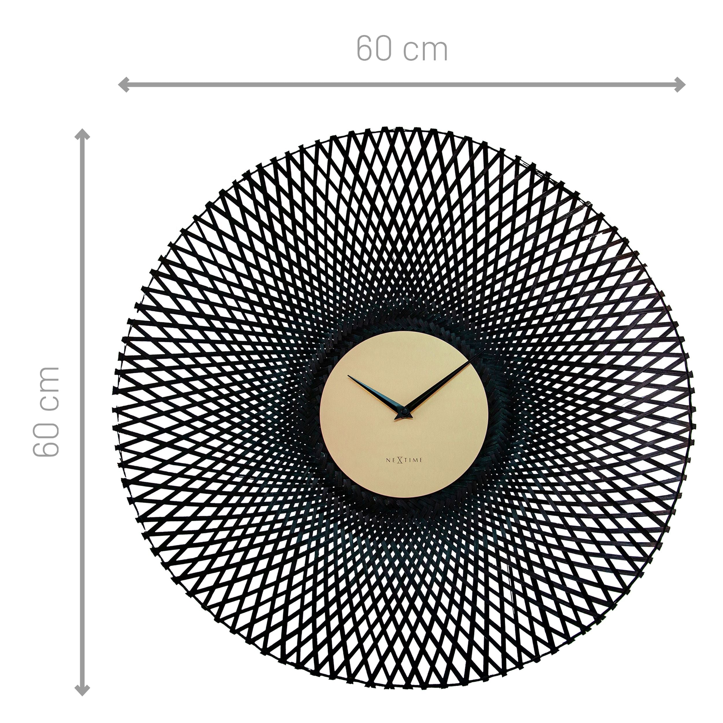 Zegar ścienny Bamboo 60 cm czarny