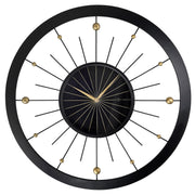 Zegar ścienny Orbit 90 cm czarno-złoty