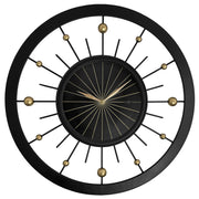 Zegar ścienny Orbit 60 cm czarno-złoty