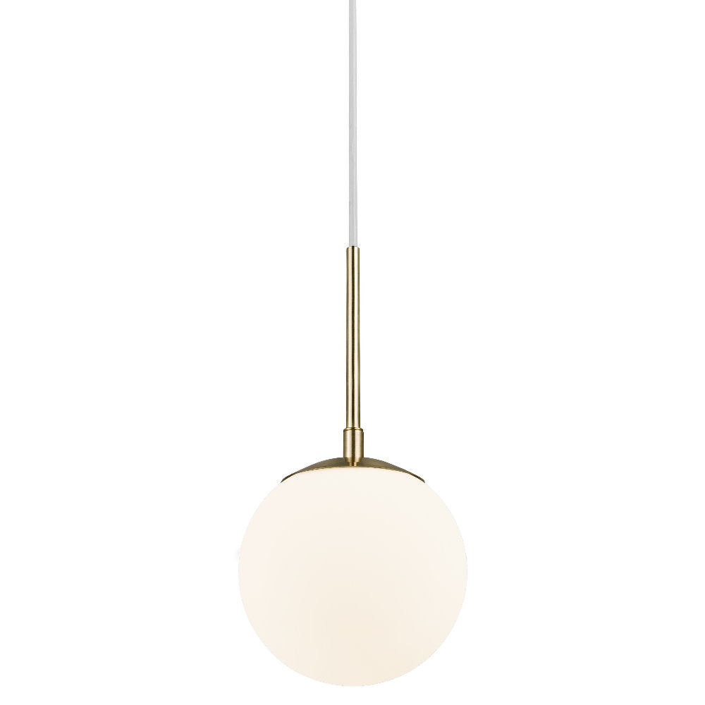 Lampa wisząca Grant średnica 15 cm biało-złota