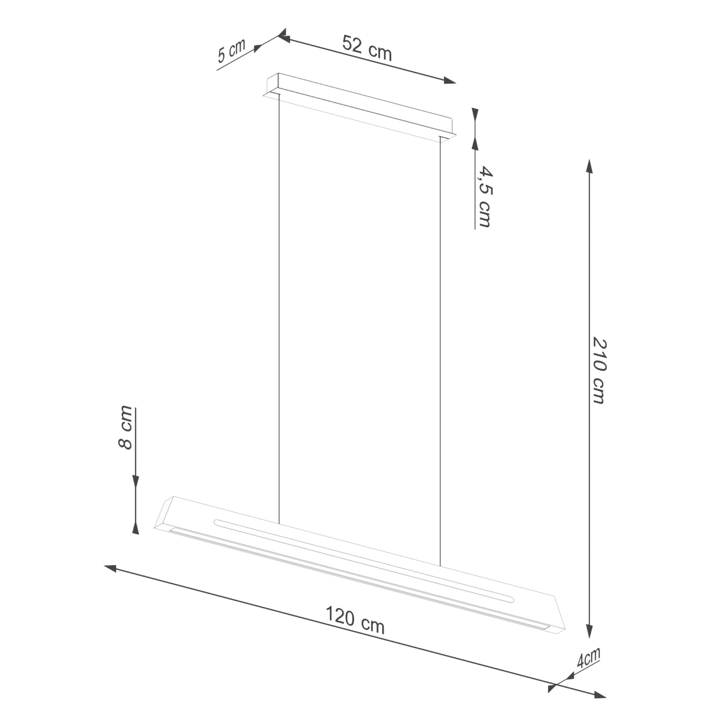 Lampa wisząca Skog 150 cm LED barwa ciepła