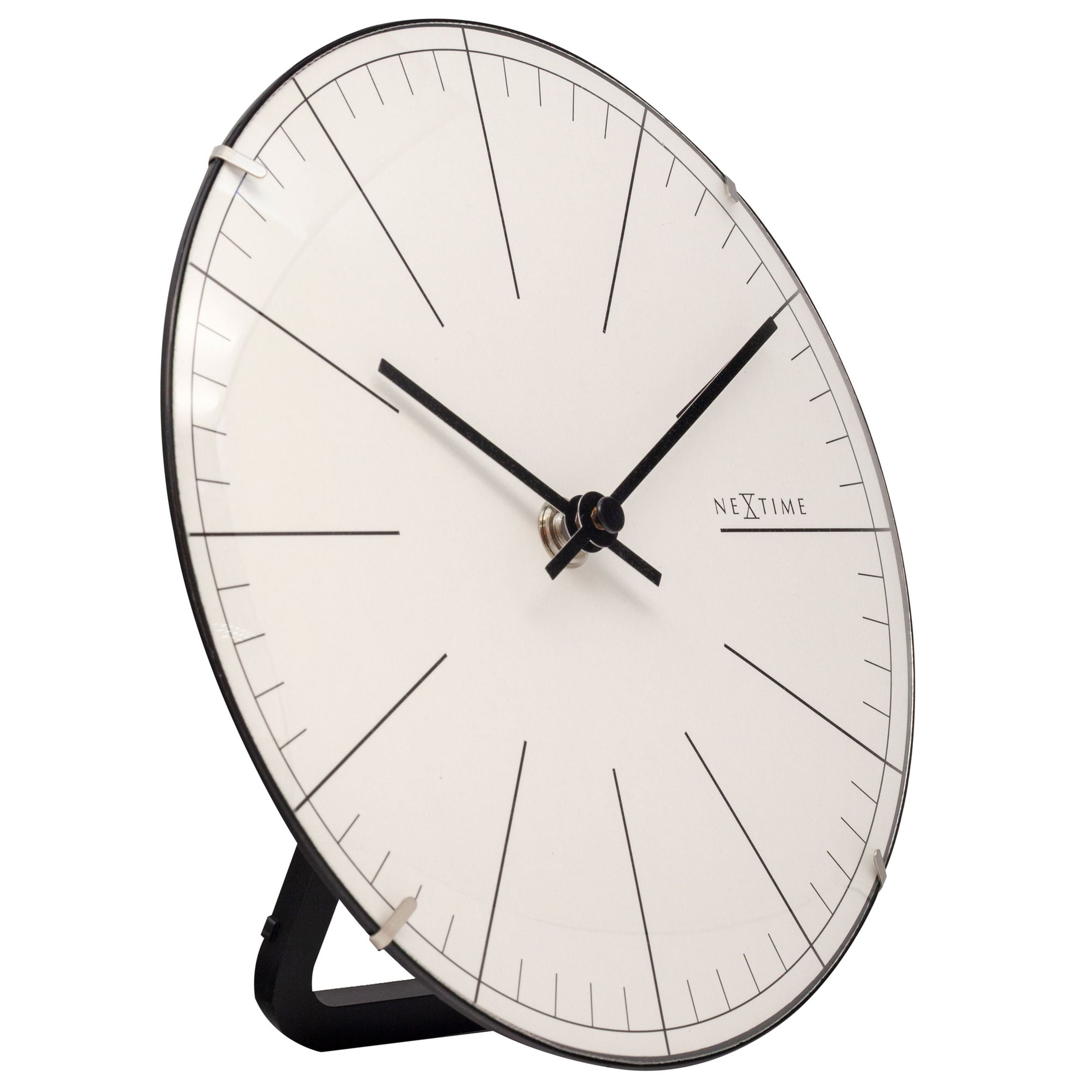 Zegar ścienny Big Stripe 20 cm biało-czarny
