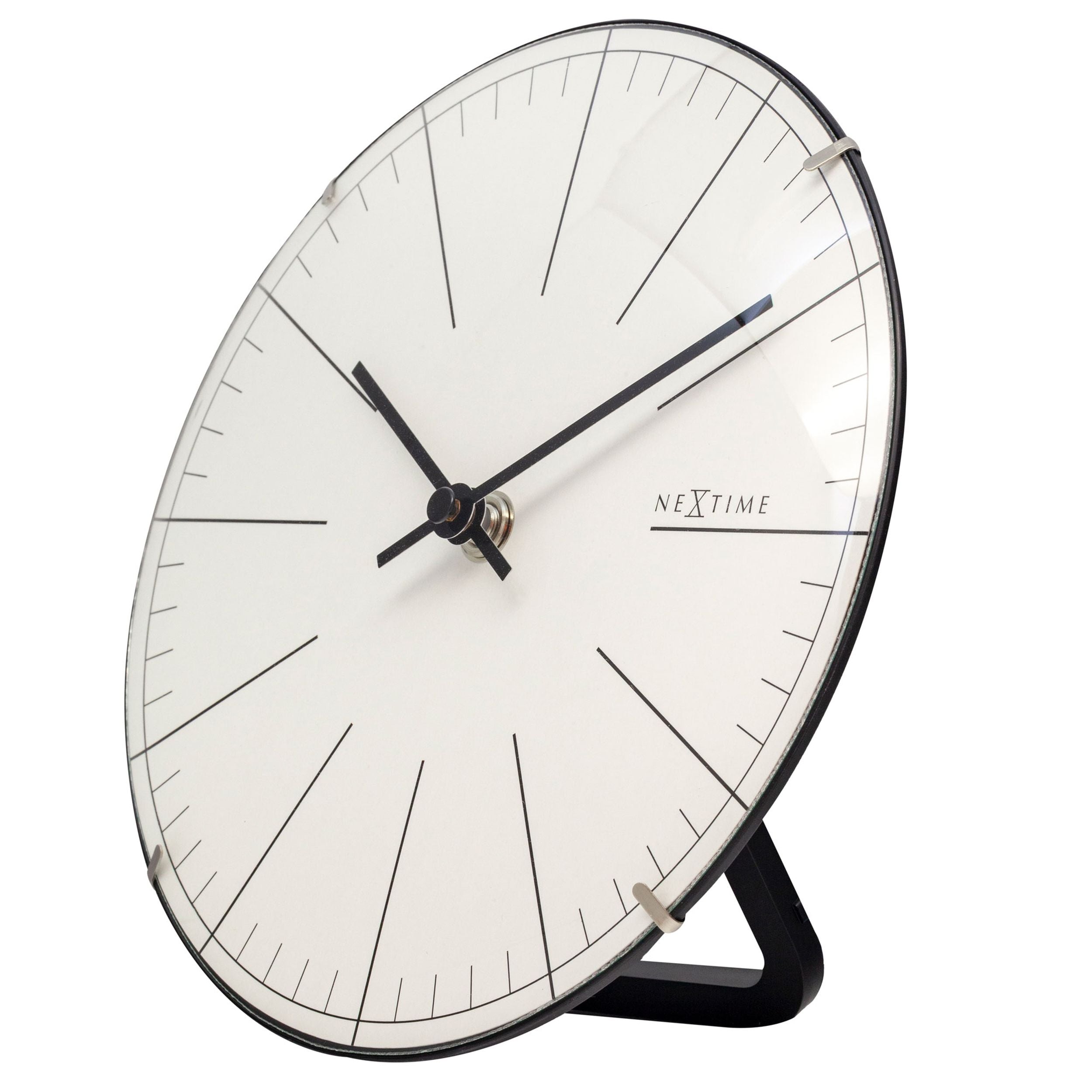 Zegar ścienny Big Stripe 20 cm biało-czarny
