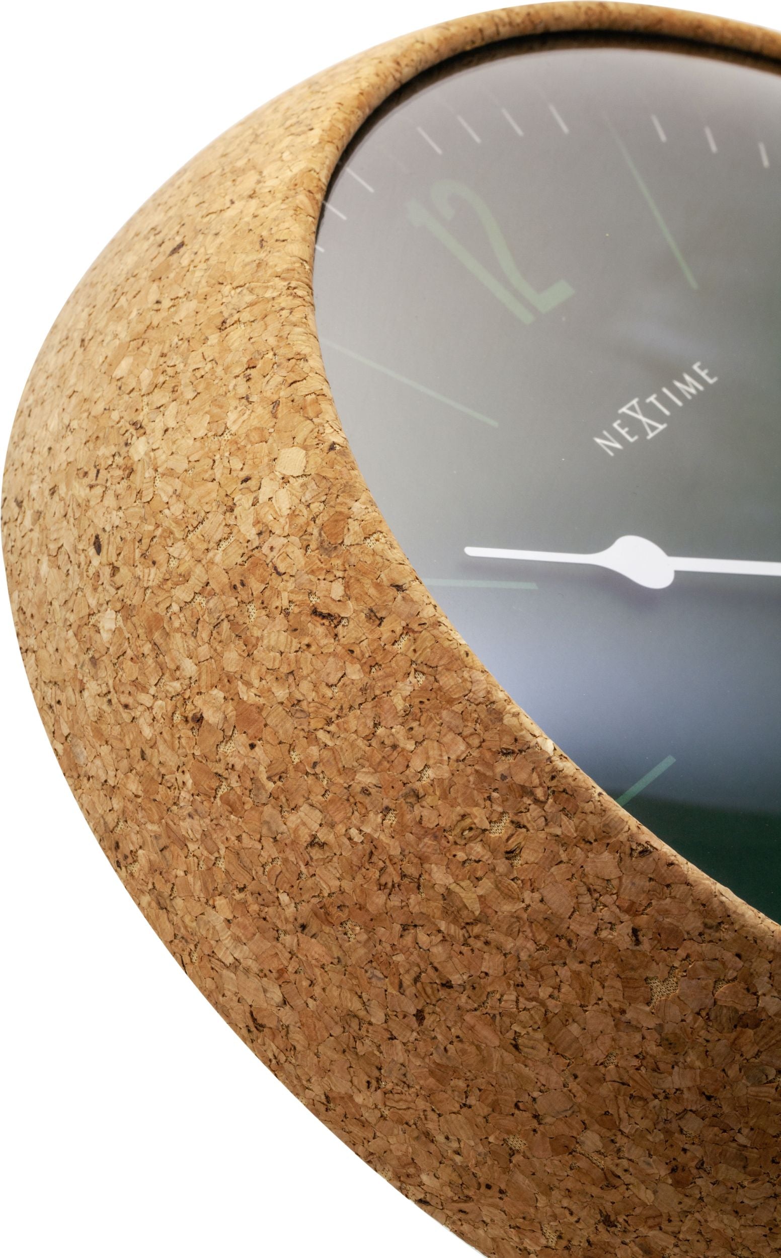 Zegar ścienny Cork 30 cm zielono-brązowy