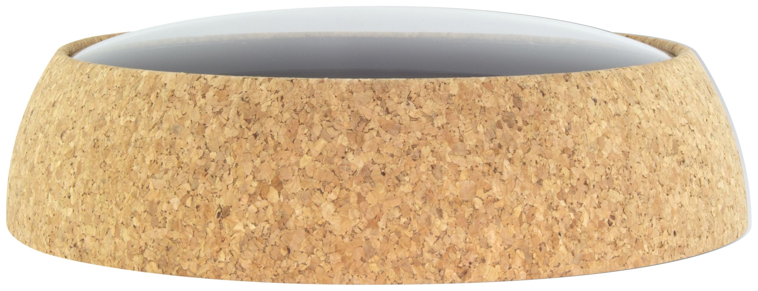 Zegar ścienny Cork 30 cm biało-brązowy
