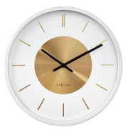 Zegar ścienny Retro 25 cm biało-złoty
